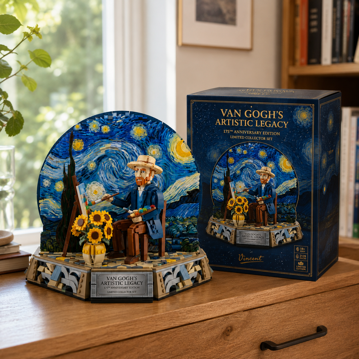 Van Gogh’s Artistic Legacy Tribute Building Set
