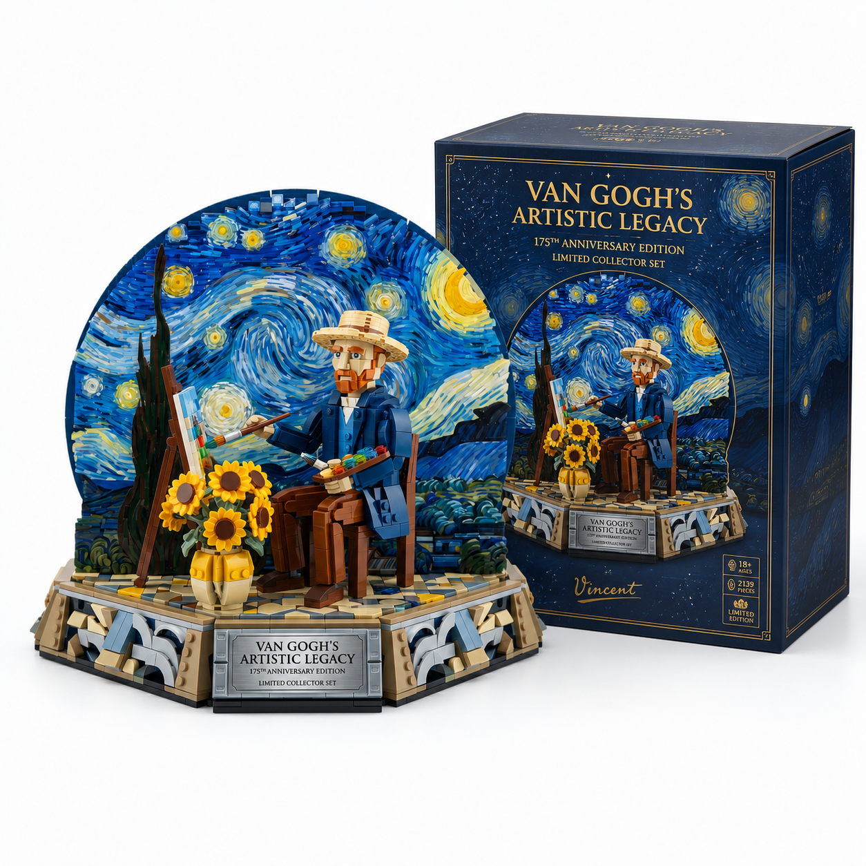Van Gogh’s Artistic Legacy Tribute Building Set