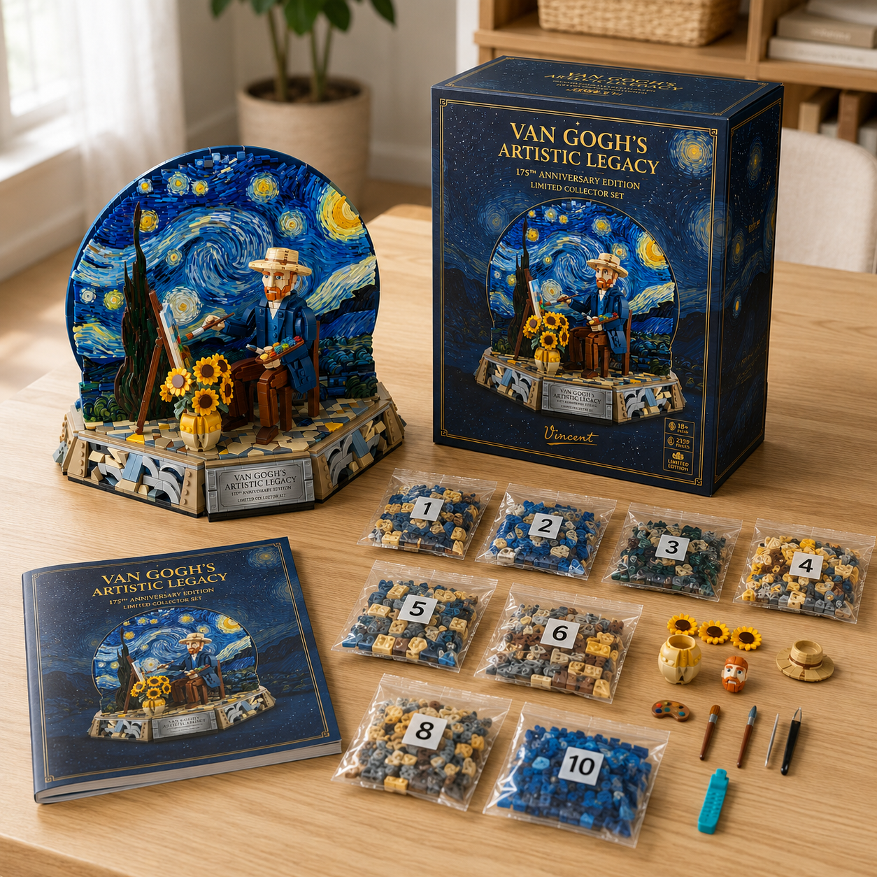Van Gogh’s Artistic Legacy Tribute Building Set