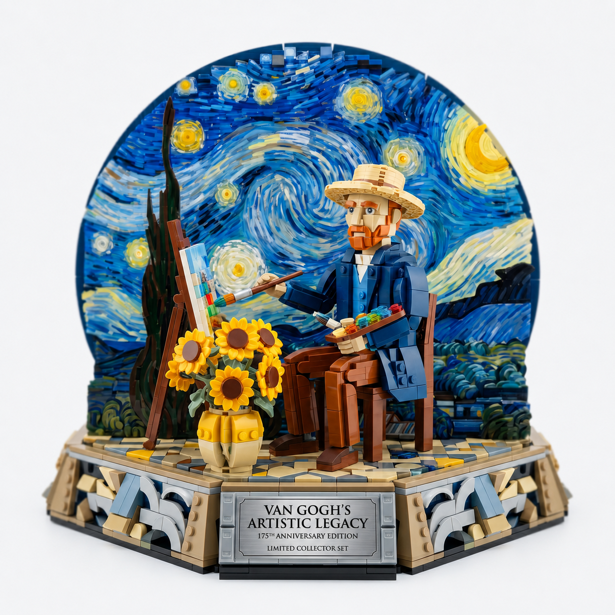 Van Gogh’s Artistic Legacy Tribute Building Set