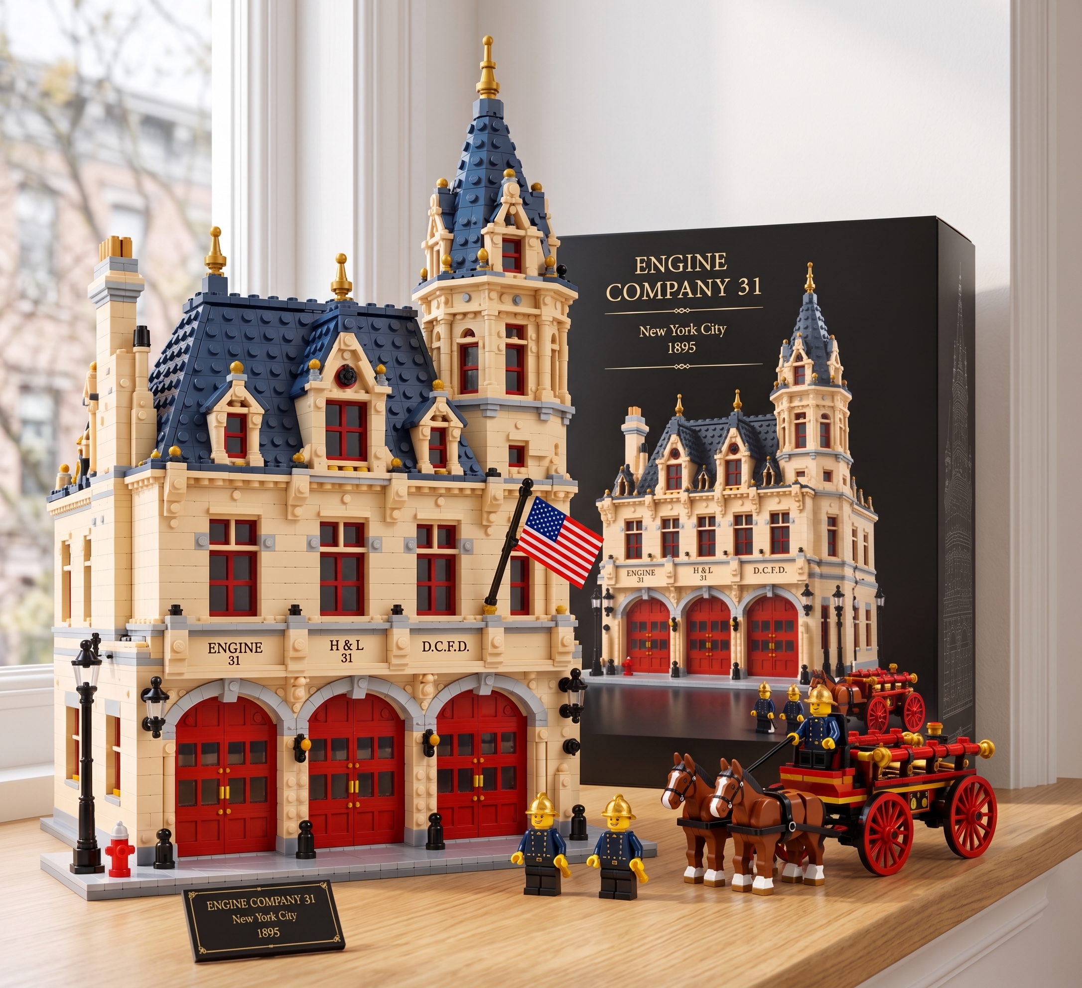 Engine Company 31 1895 New York Firehouse Building Set