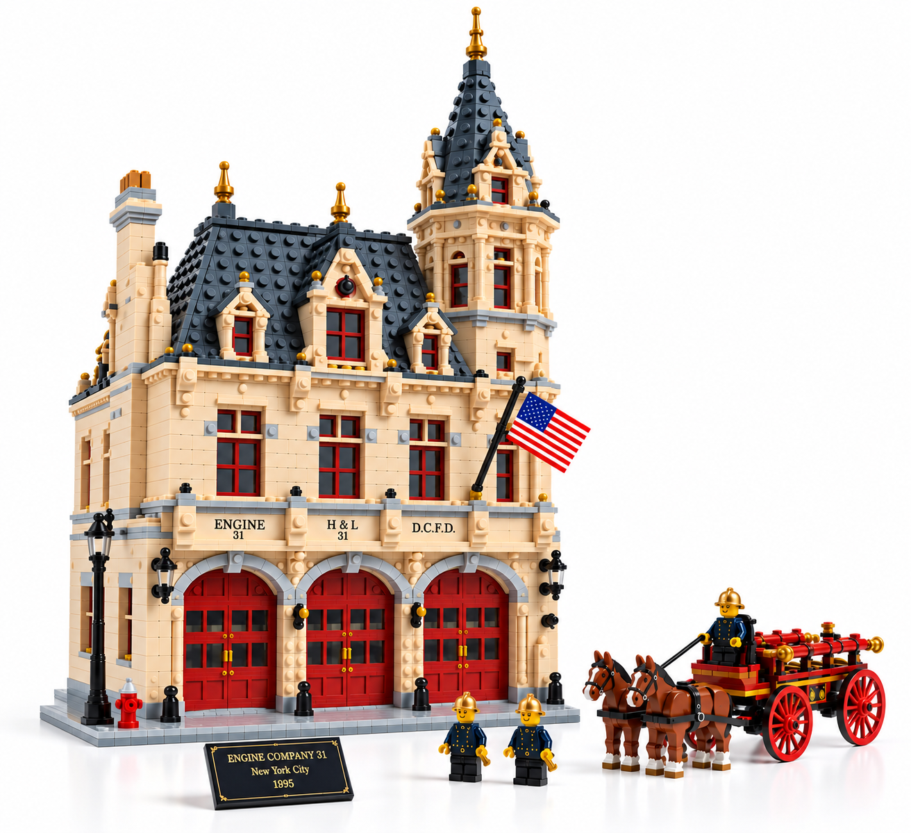 Engine Company 31 1895 New York Firehouse Building Set