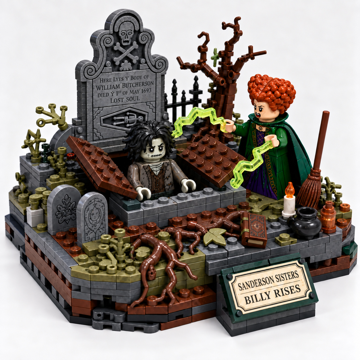 Sanderson Sisters Billy Rises Graveyard Collector Building Set