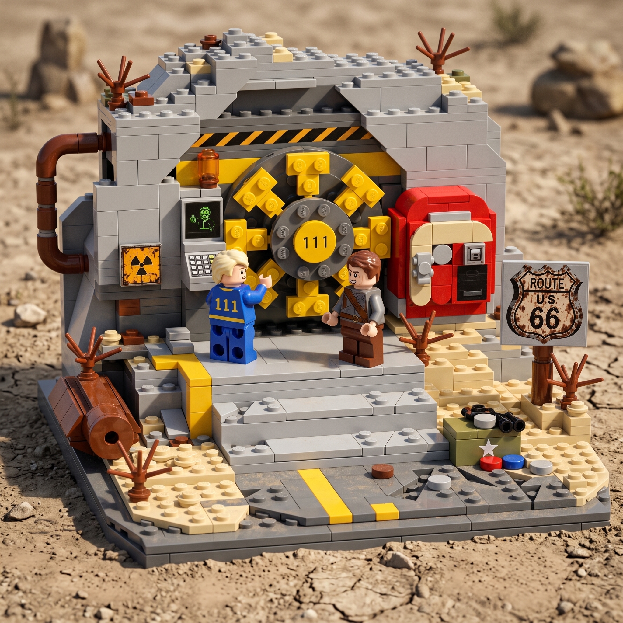Vault 111 Wasteland Entrance Collector Building Set