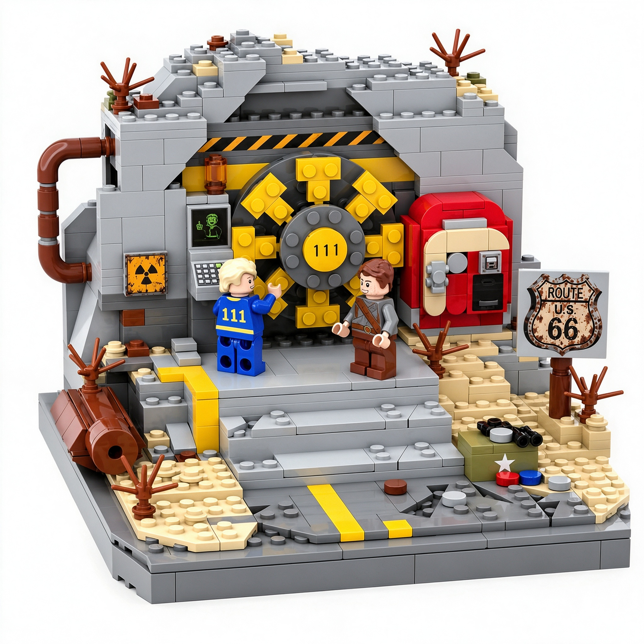 Vault 111 Wasteland Entrance Collector Building Set