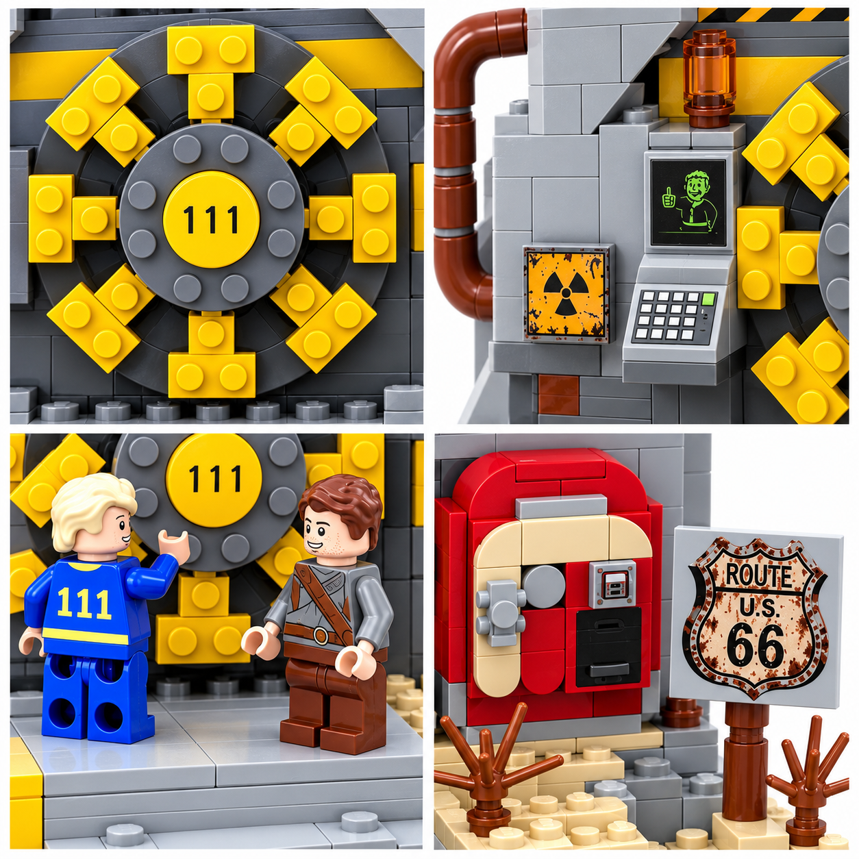 Vault 111 Wasteland Entrance Collector Building Set