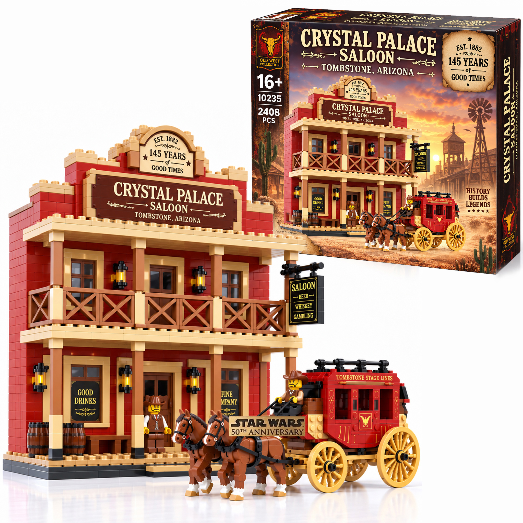 Crystal Palace Saloon 145th Anniversary Building Set