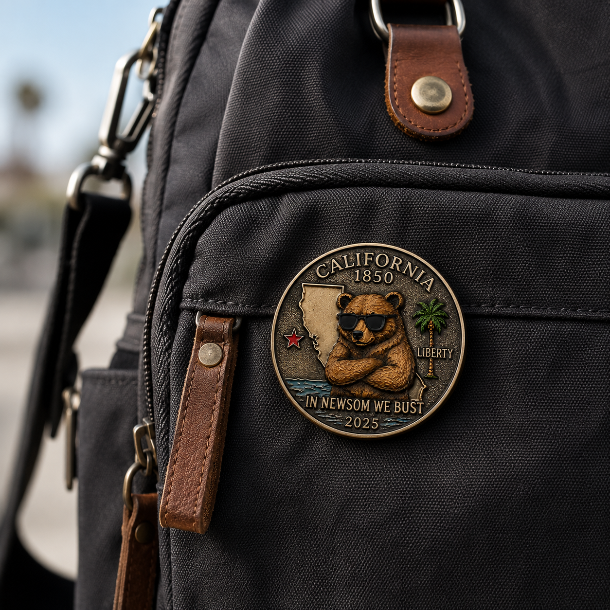 California Bear Freedom Collector Pin
