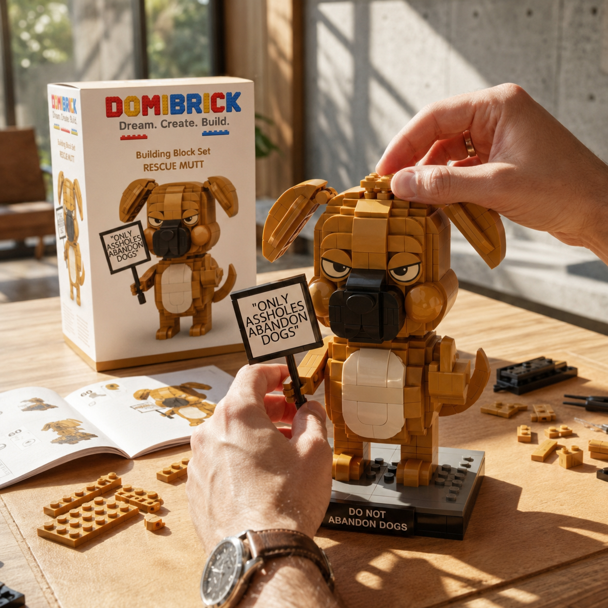 Respect Life Rescue Mutt Building Blocks Set
