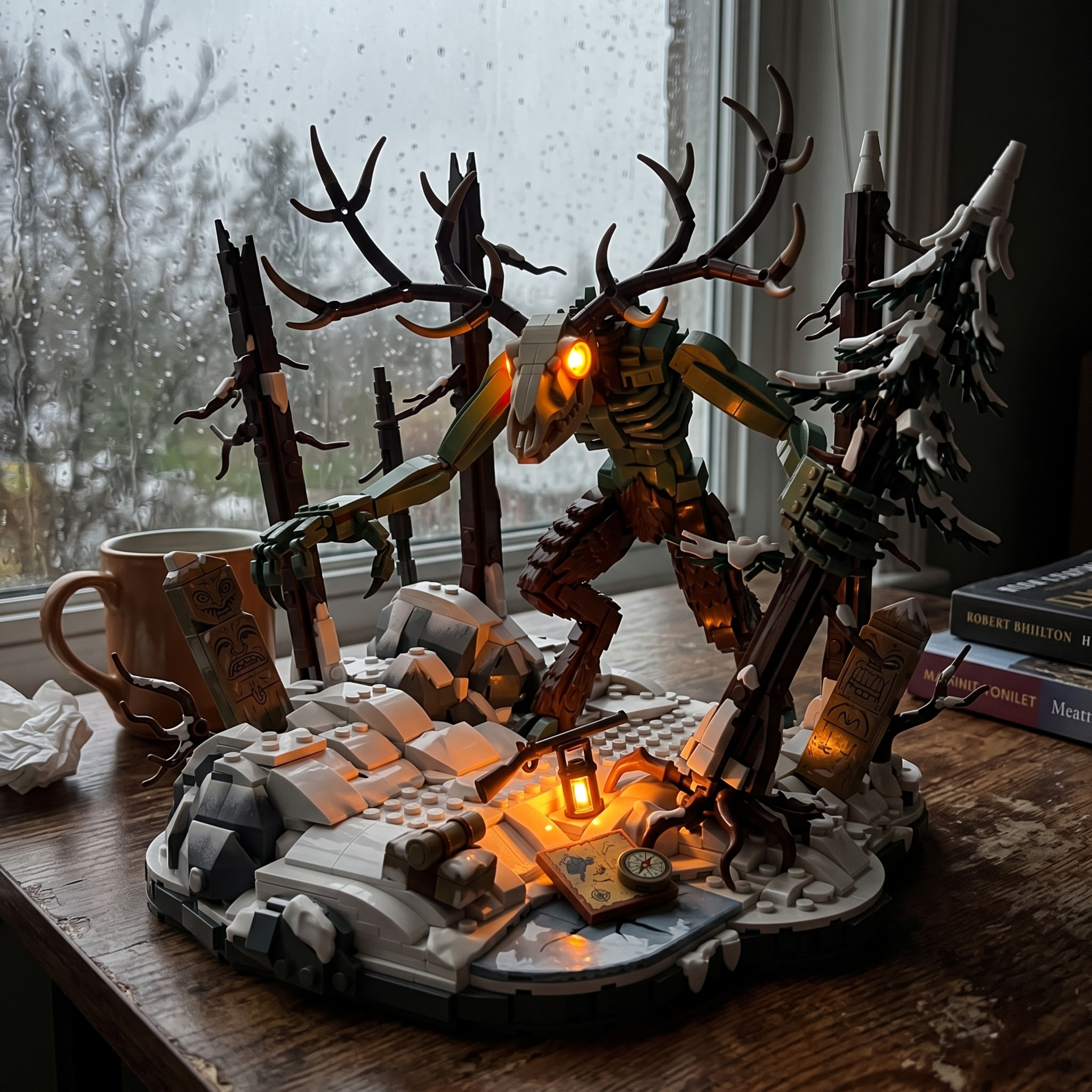 Wendigo Horror Forest Diorama Building Set