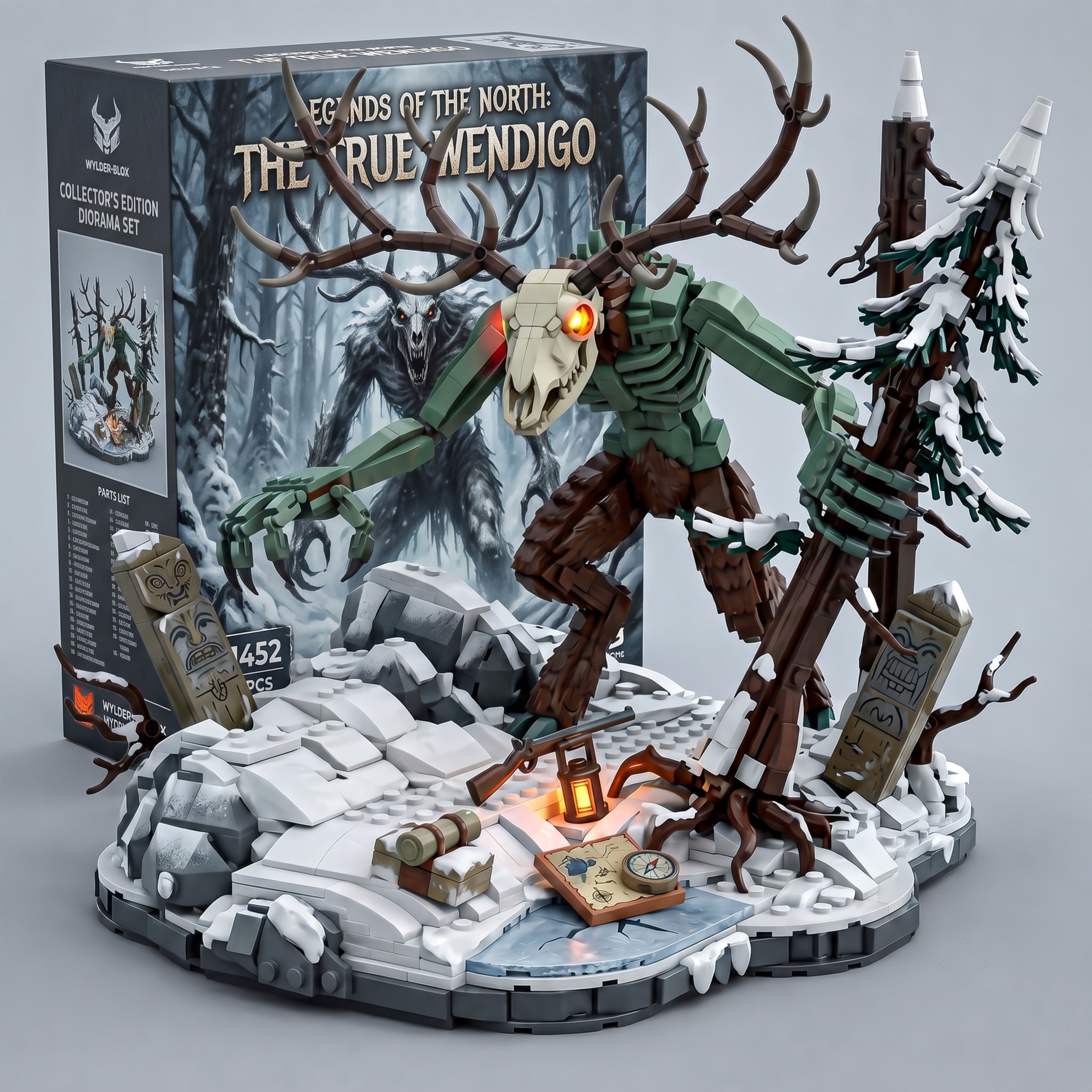 Wendigo Horror Forest Diorama Building Set
