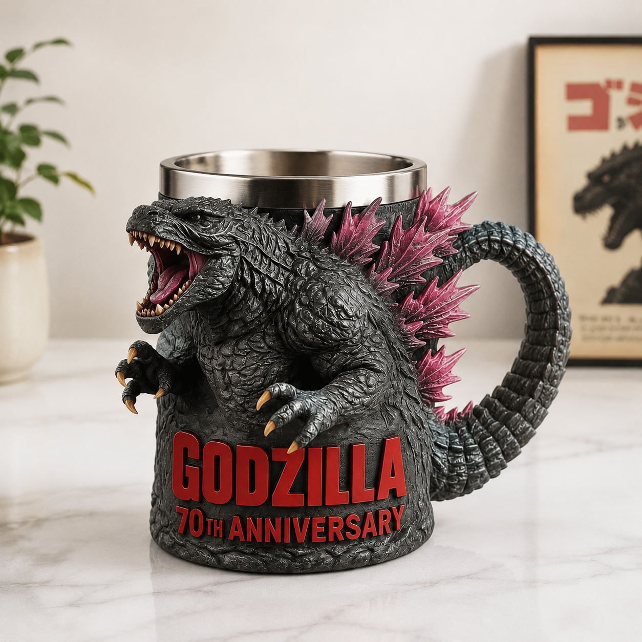 Godzilla 70th Anniversary Sculpted Mug