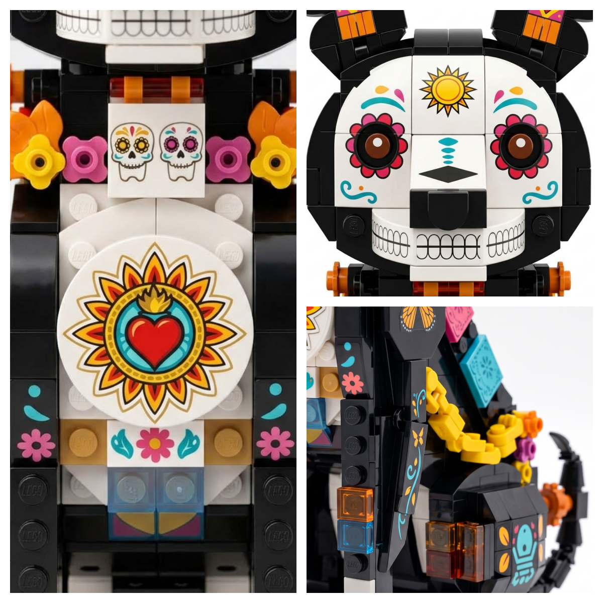 Día de los Muertos Dog Building Set – Sugar Skull Dog Day of the Dead Collectible