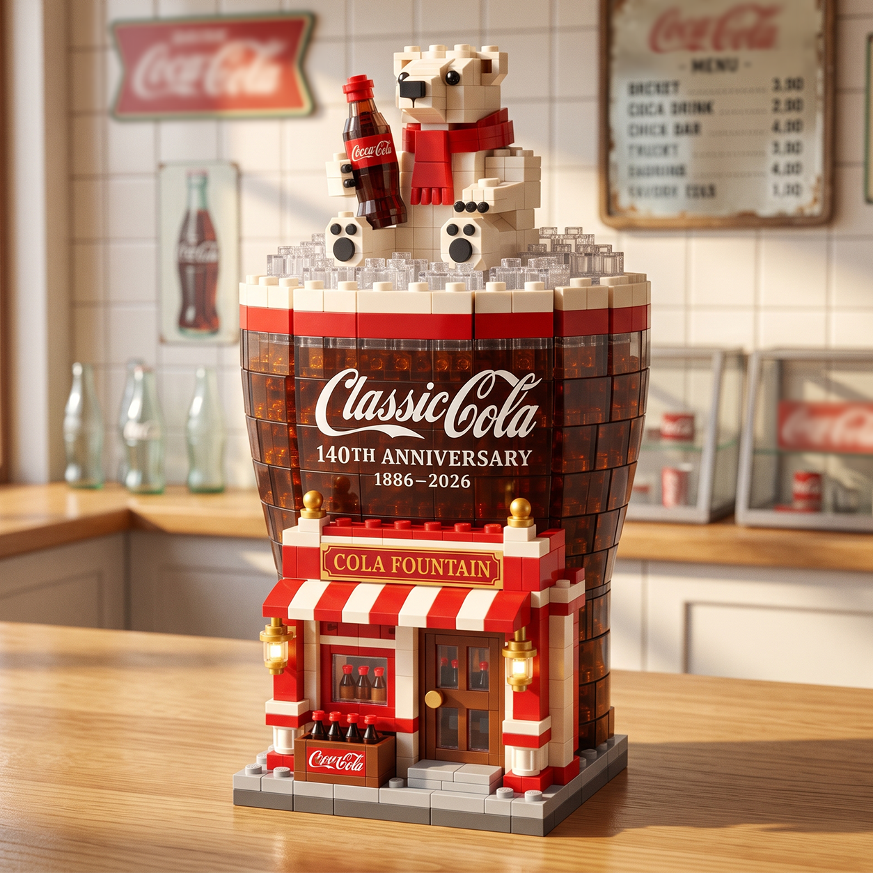 Classic Cola 140th Anniversary Building Set