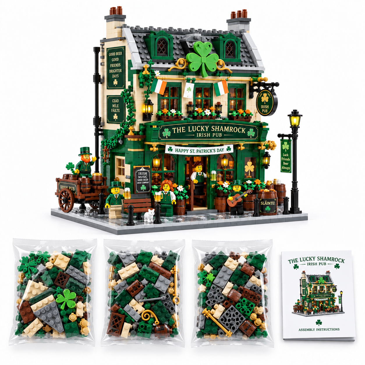The Lucky Shamrock – Irish Pub Building Set