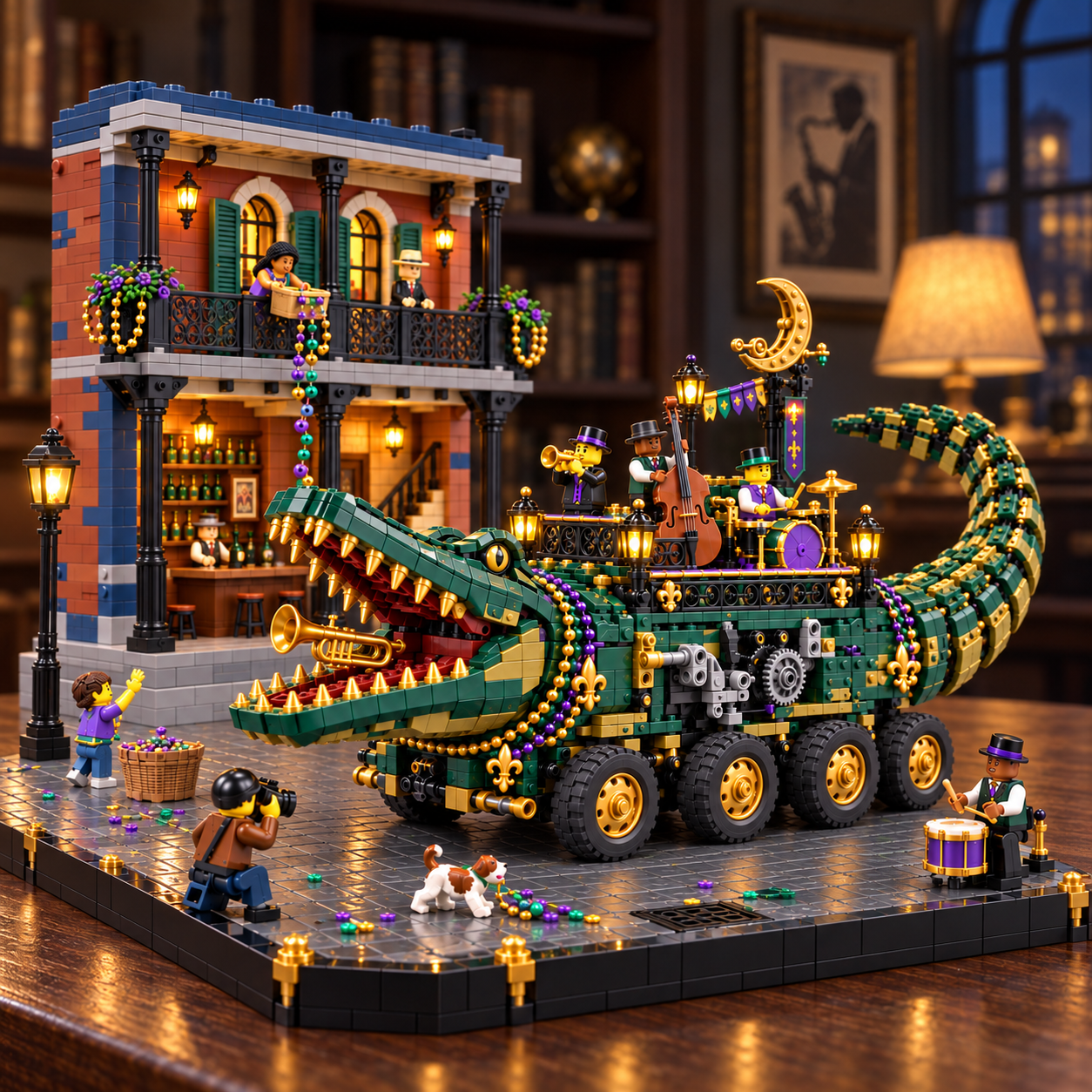 Midnight Gator Jazz Parade Building Set