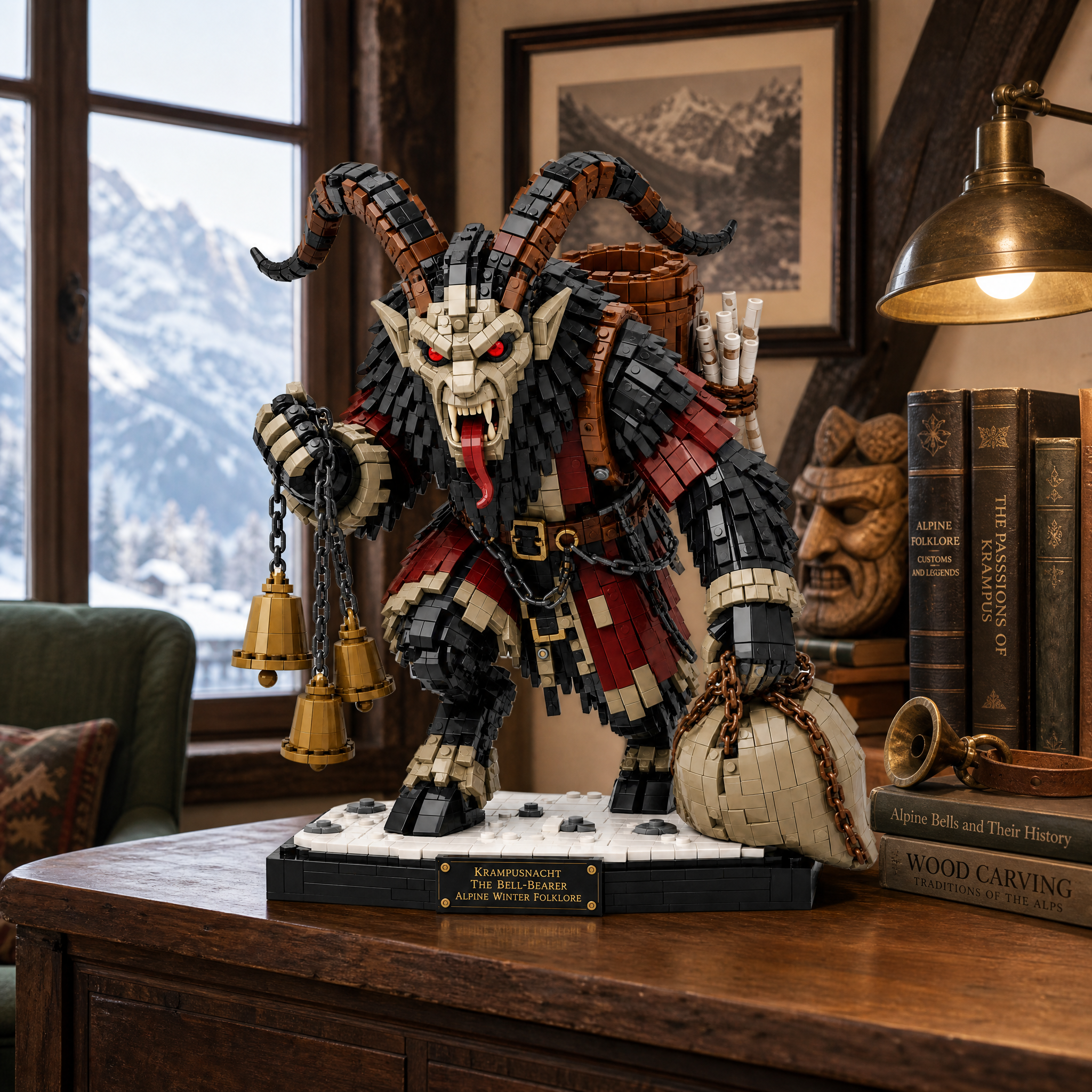 Krampusnacht The Bell-Bearer — Alpine Winter Folklore Collector Building Set
