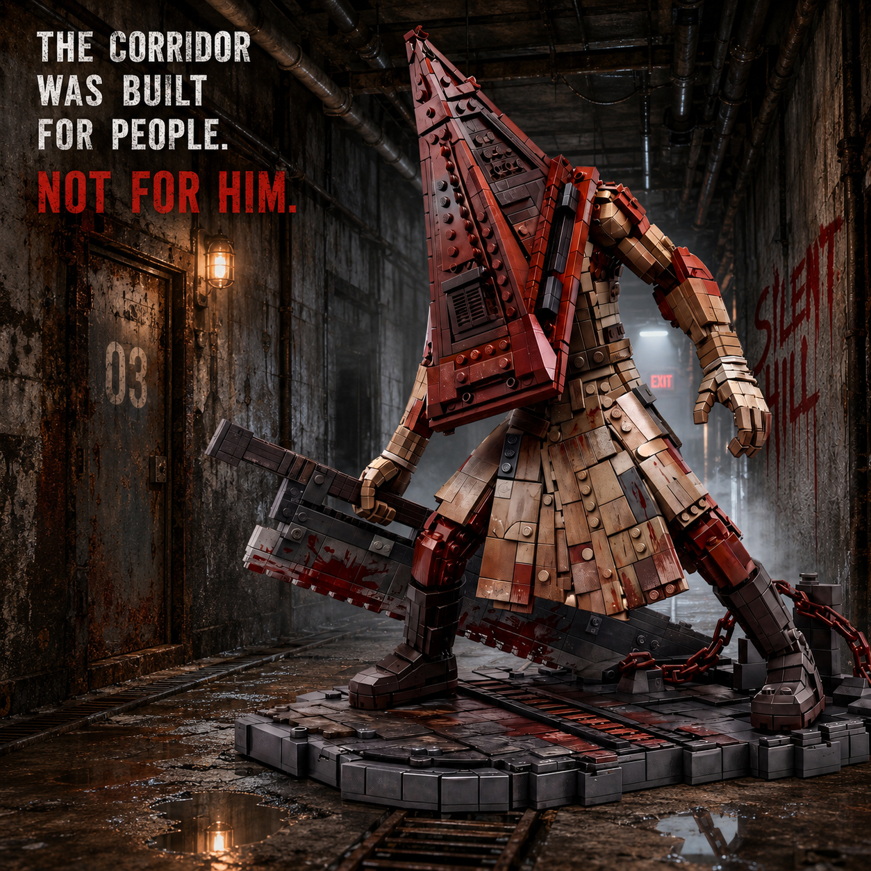 Pyramid head The rusty executioner Psychological Horror Building Set