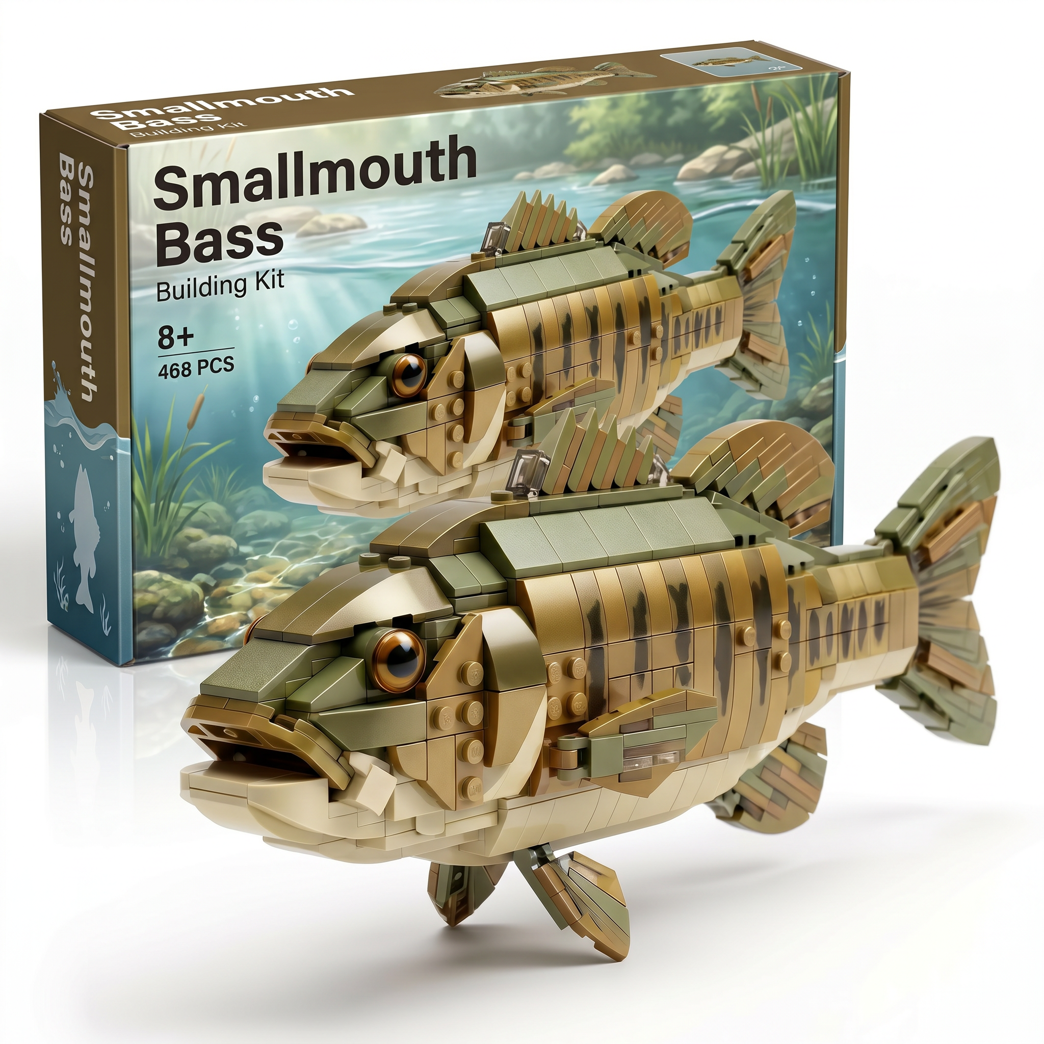 Brick Fish Collection – Freshwater & Ocean Building Kits