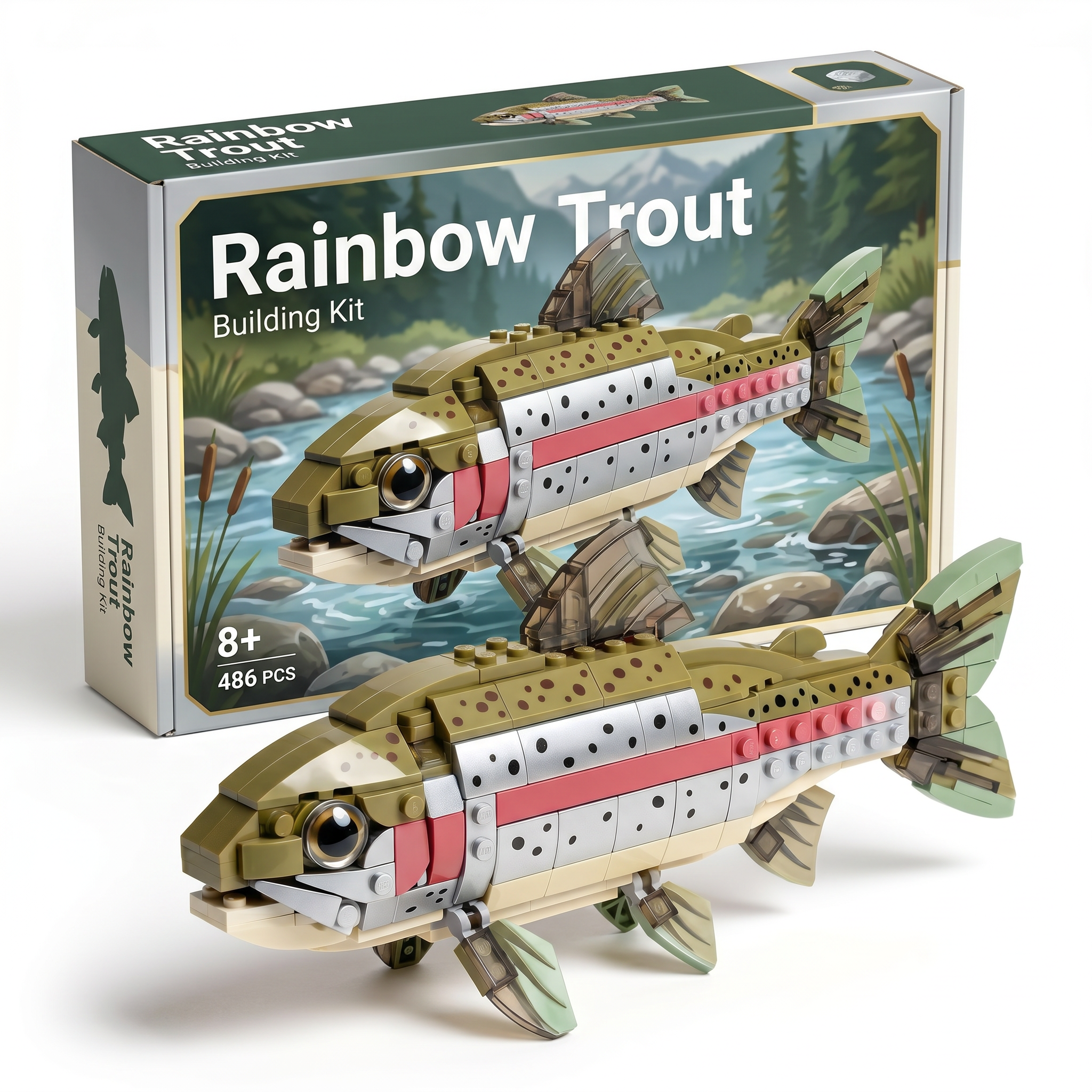 Brick Fish Collection – Freshwater & Ocean Building Kits