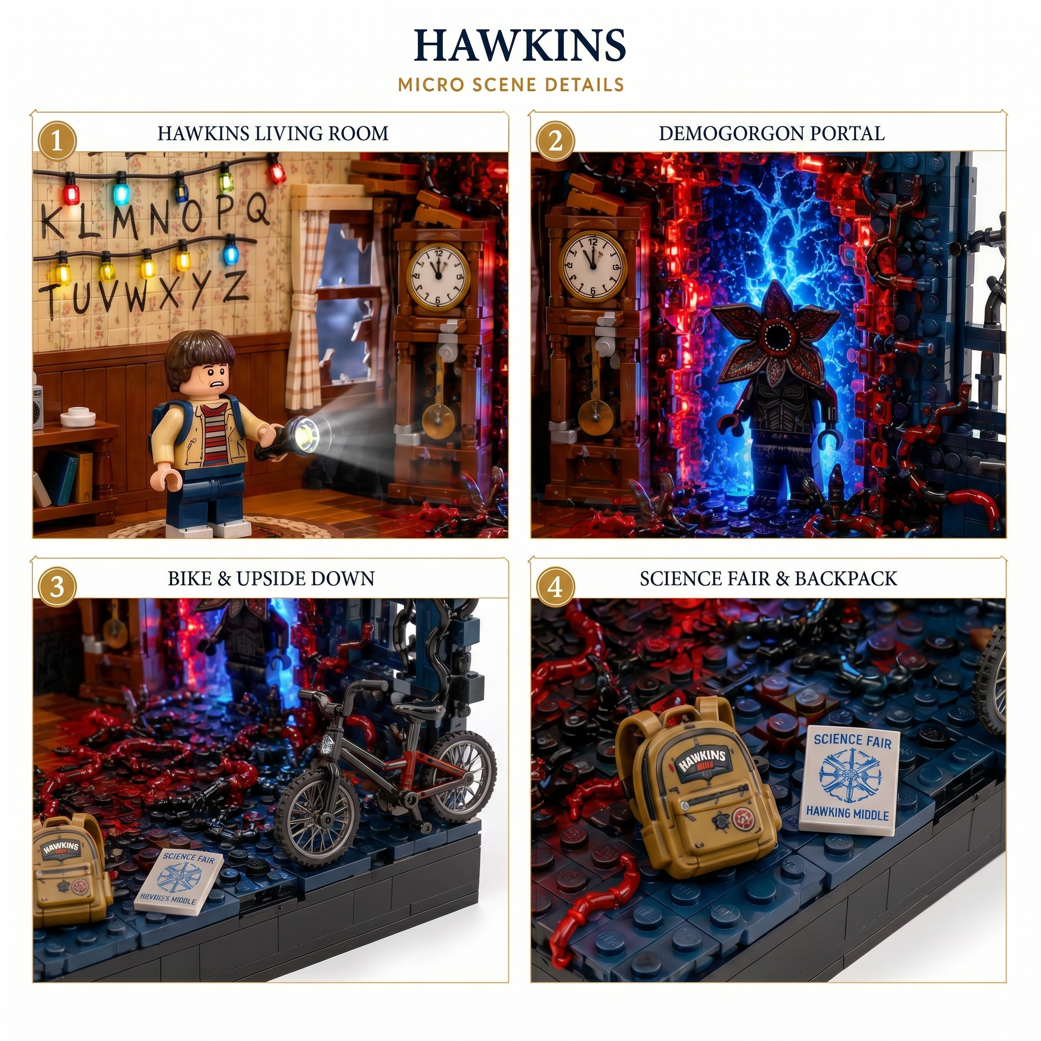 Upside Down Hawkins Collector Building Set