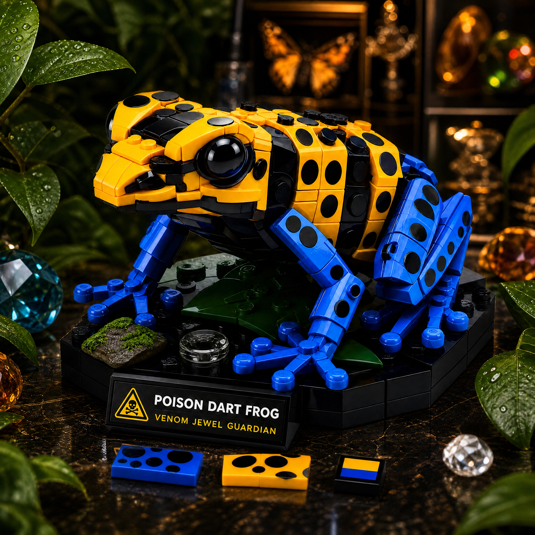 Poison Dart Frog Venom Jewel Guardian Collector Building Set