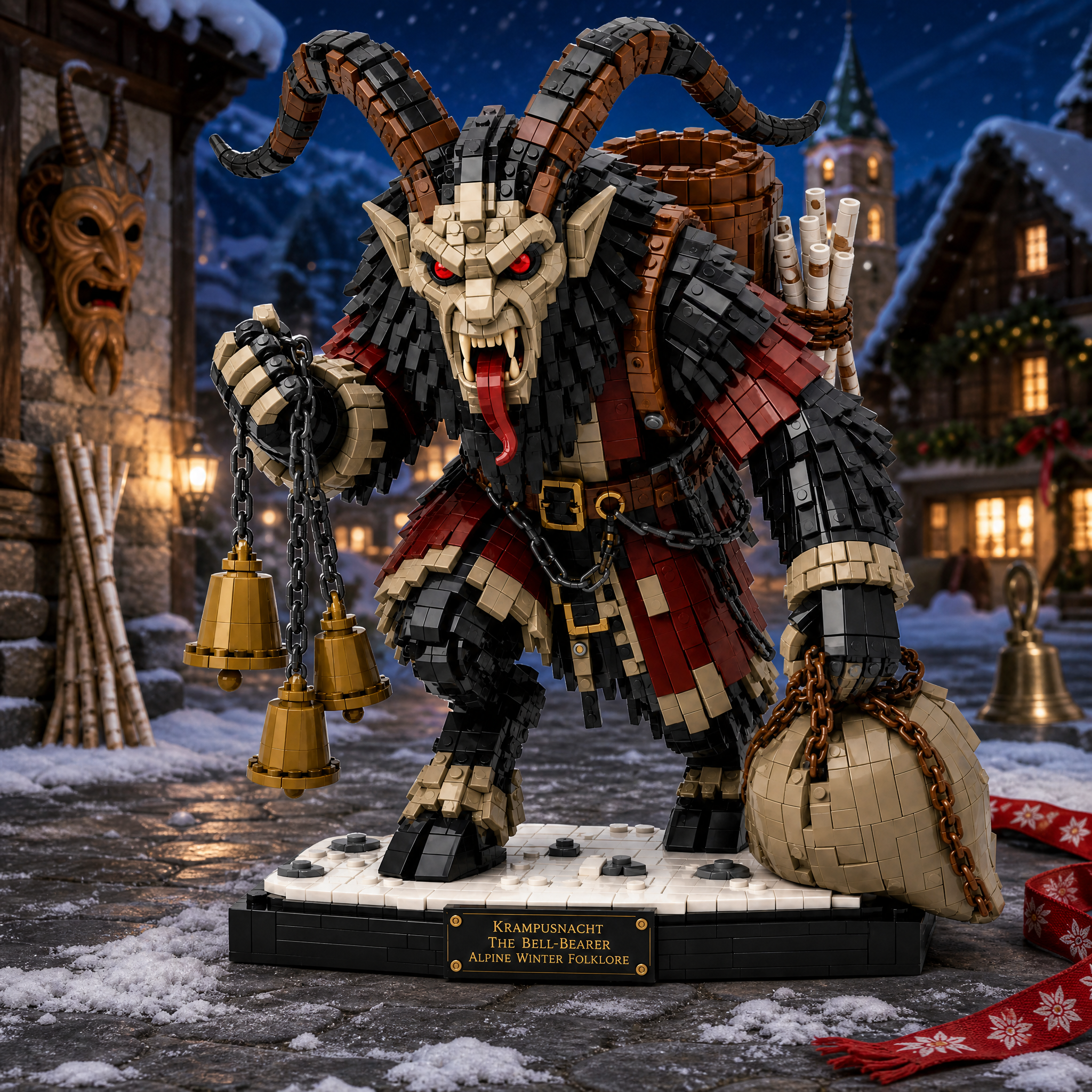 Krampusnacht The Bell-Bearer — Alpine Winter Folklore Collector Building Set