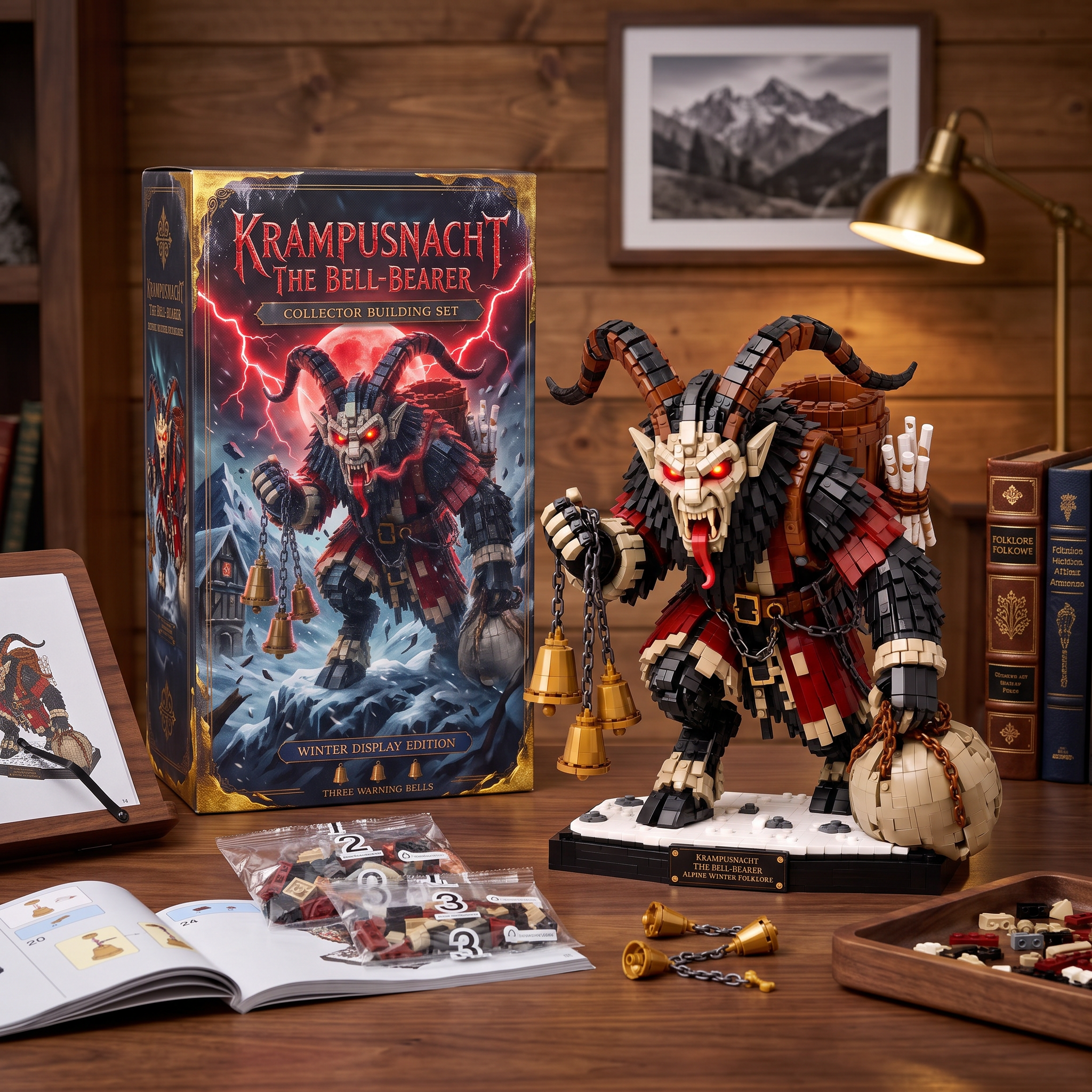 Krampusnacht The Bell-Bearer — Alpine Winter Folklore Collector Building Set