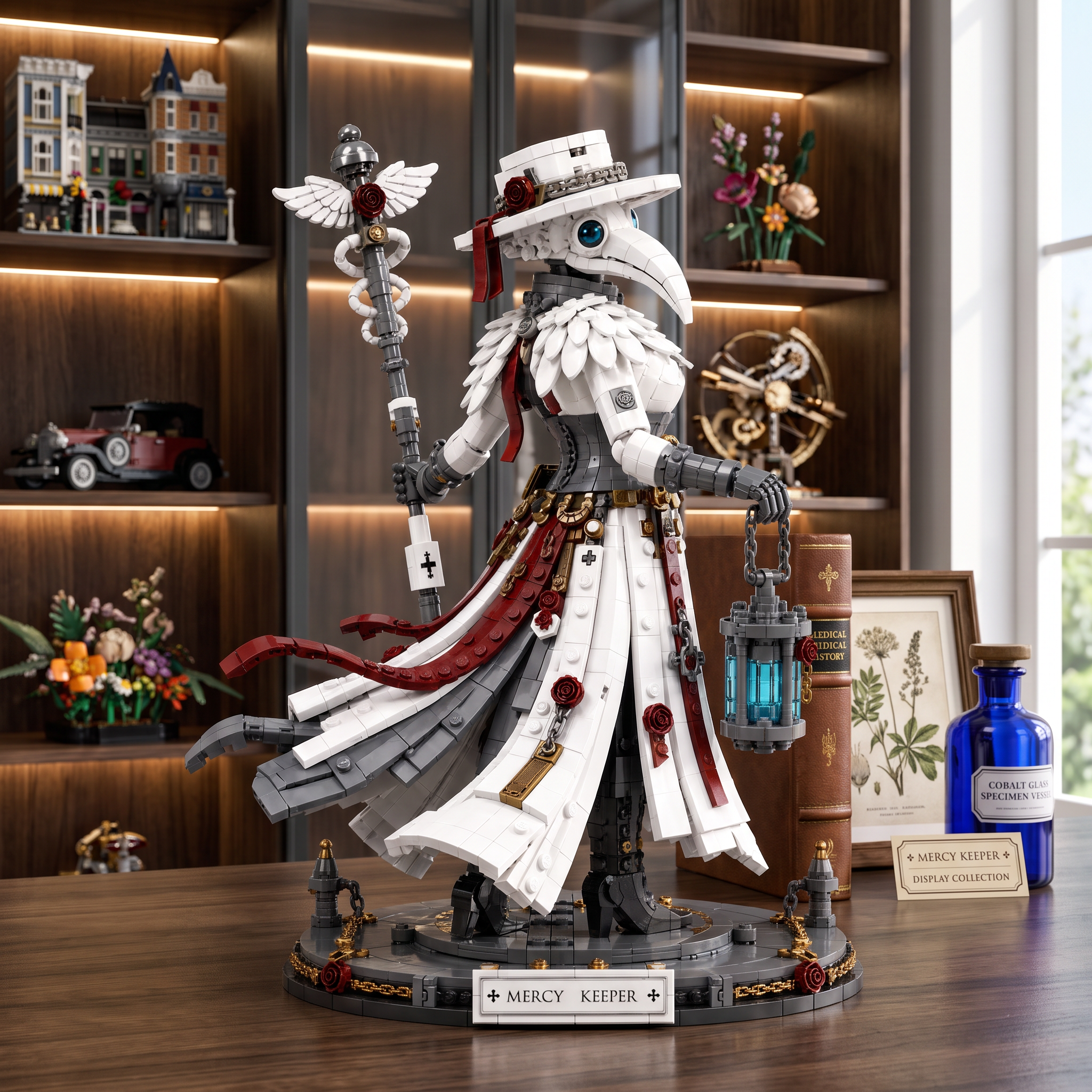  Mercy Keeper — White Plague Doctor Collector Building Set
