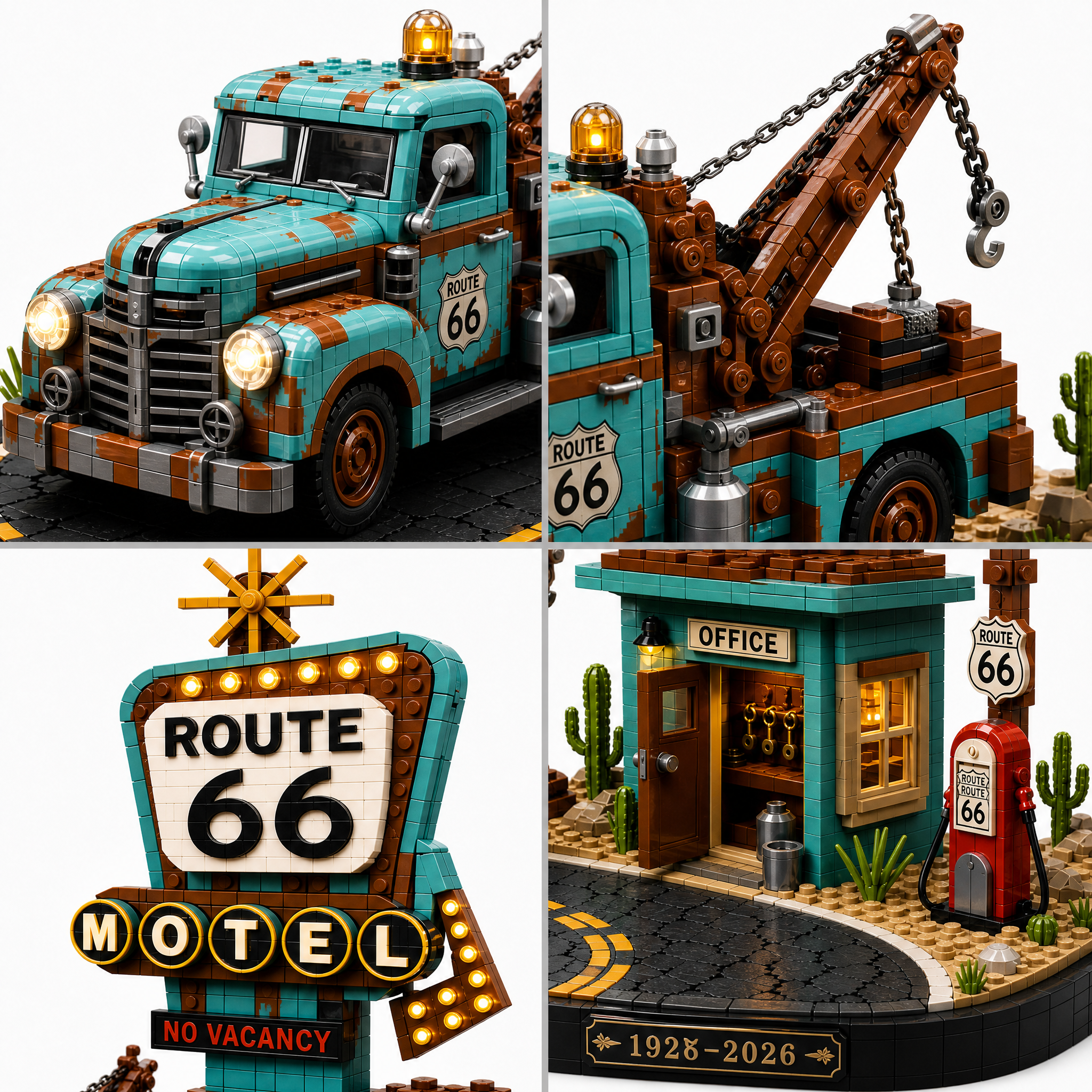 ROUTE 66 — The Haunted Mother Road Centennial Collector Building Set