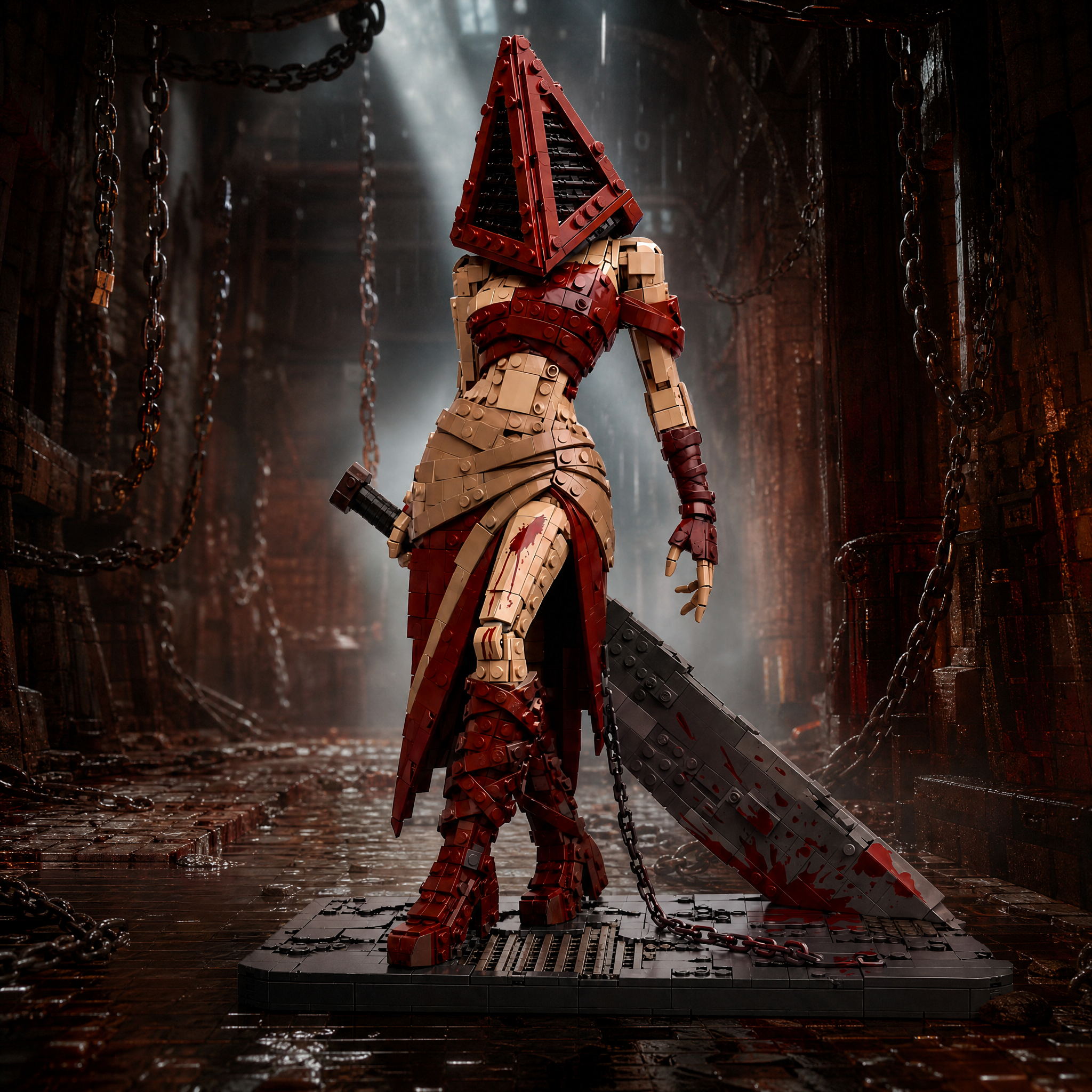 FEMALE PYRAMID HEAD  — The Silent Executioner Collector Building Set