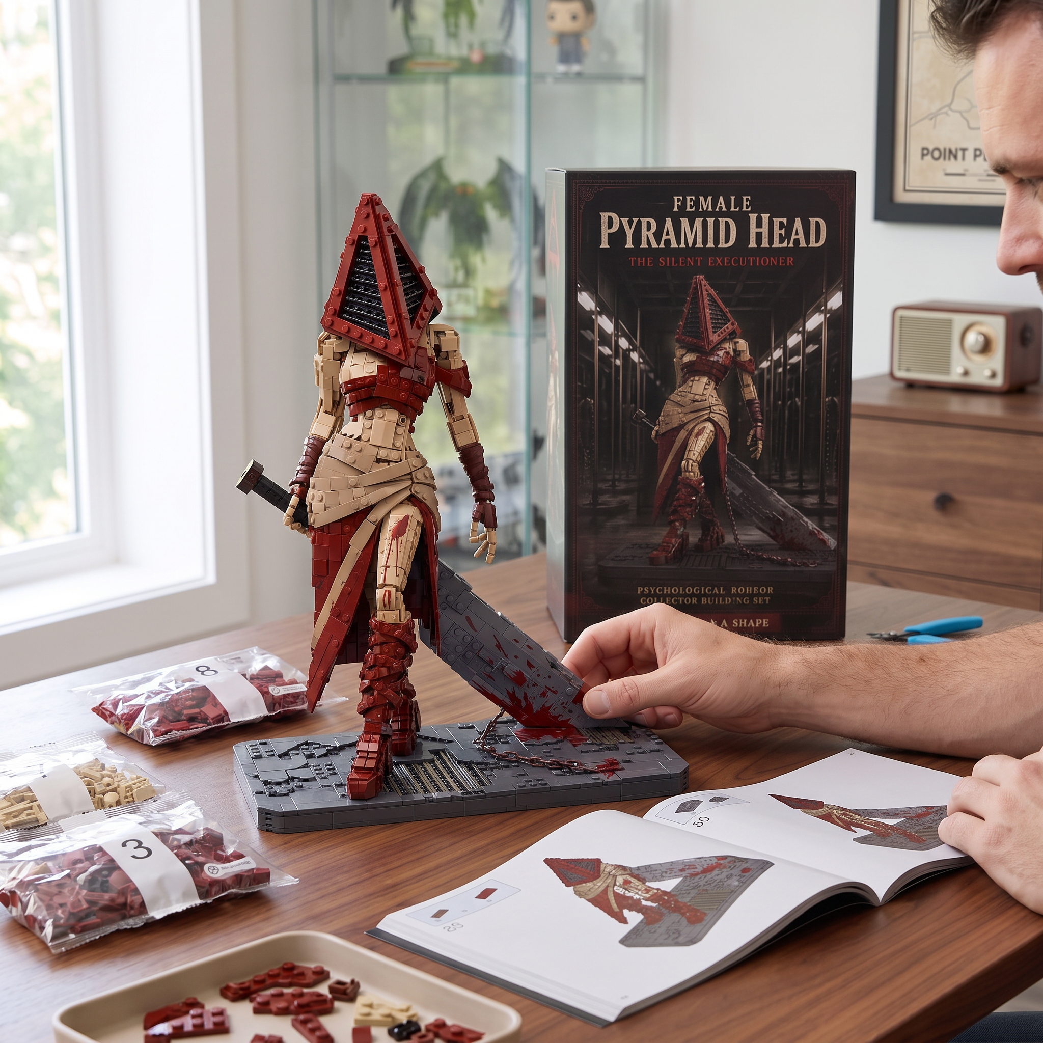 FEMALE PYRAMID HEAD  — The Silent Executioner Collector Building Set