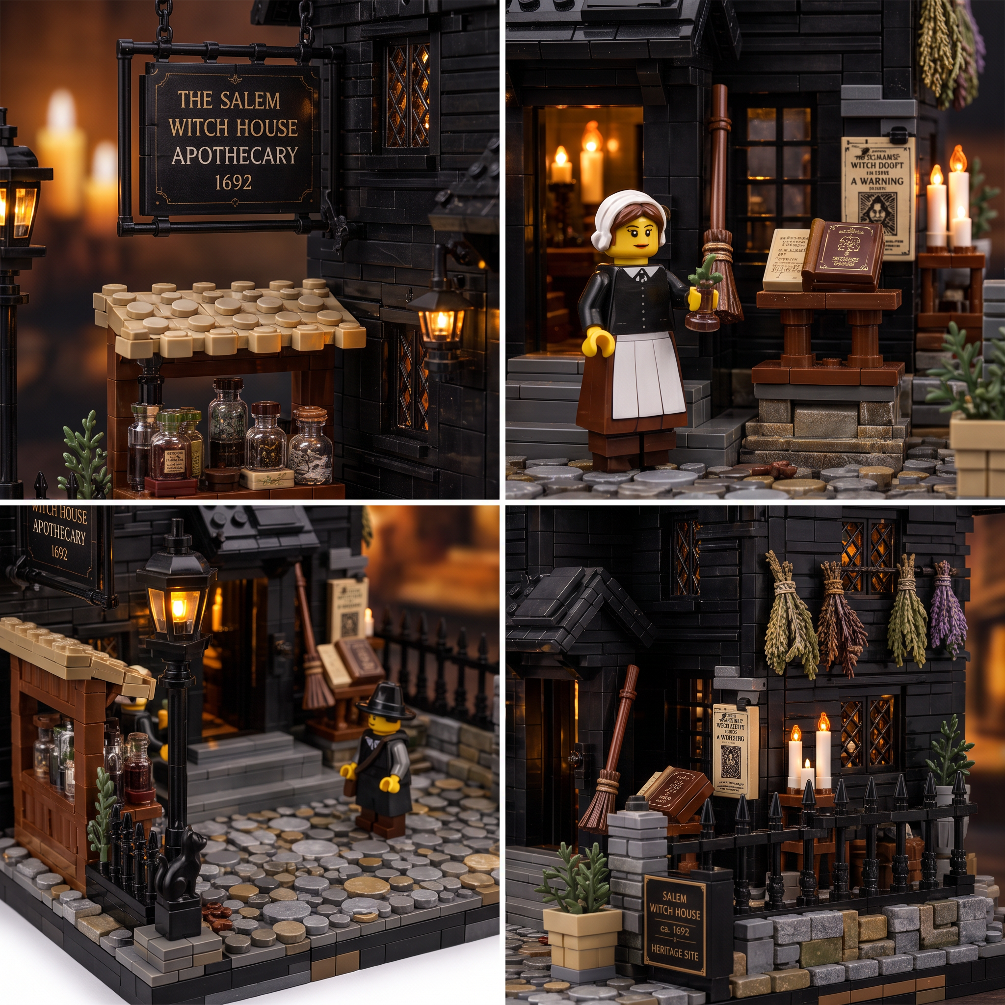The Salem Witch House Apothecary Collector Building Set