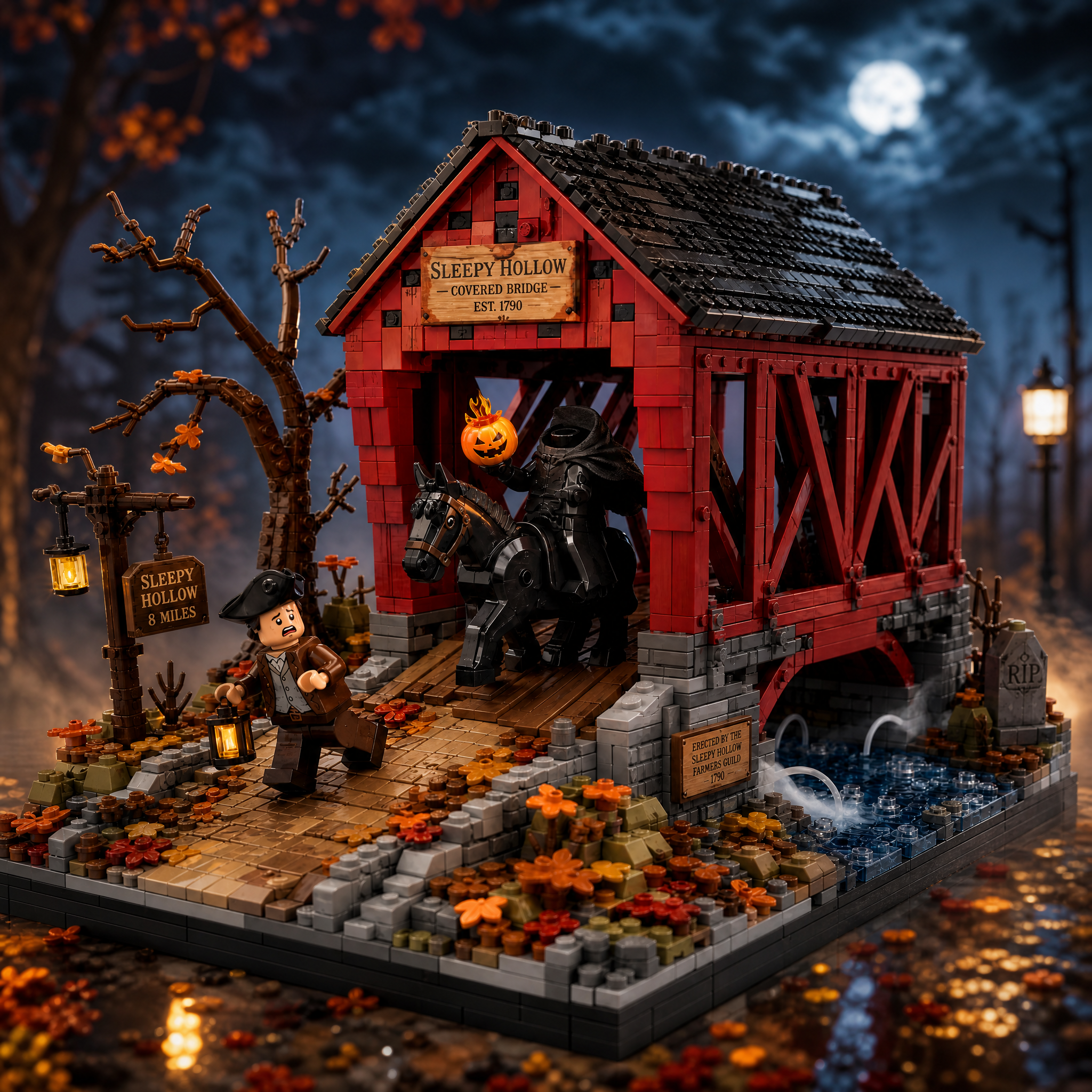 Sleepy Hollow Covered Bridge Collector Building Set