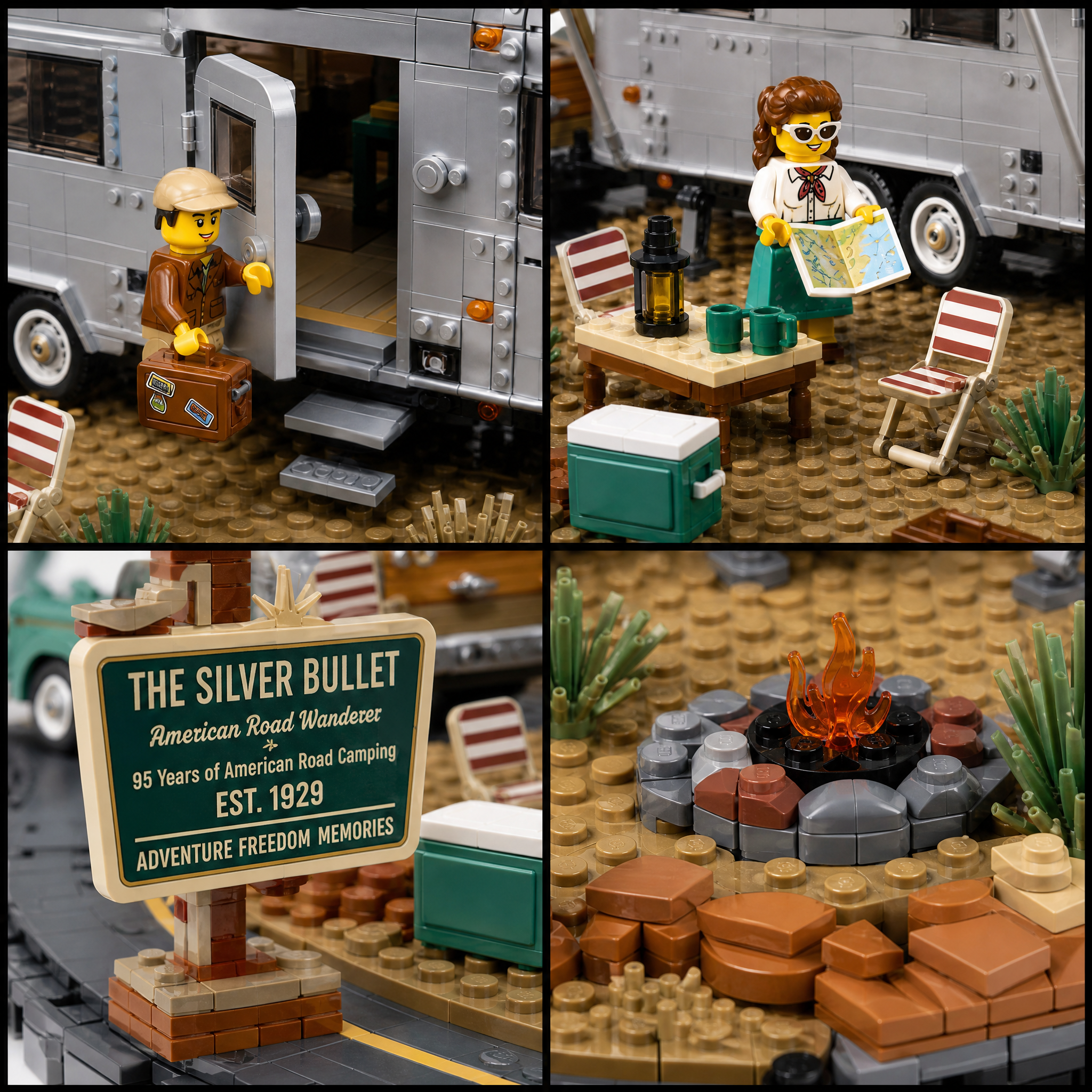 The Silver Bullet American Road Wanderer Collector Building Set