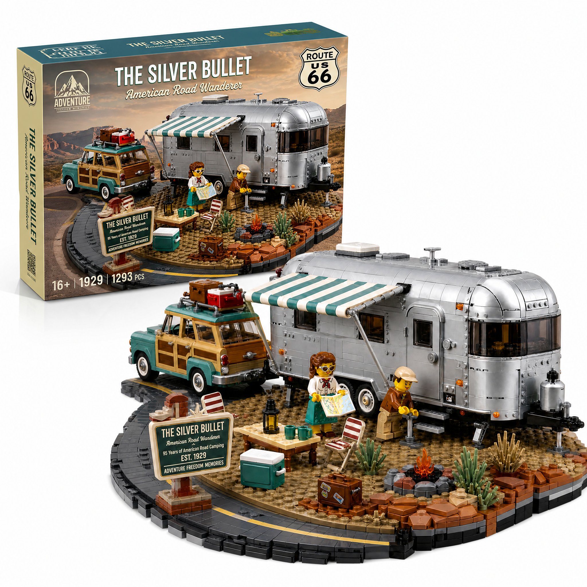 The Silver Bullet American Road Wanderer Collector Building Set