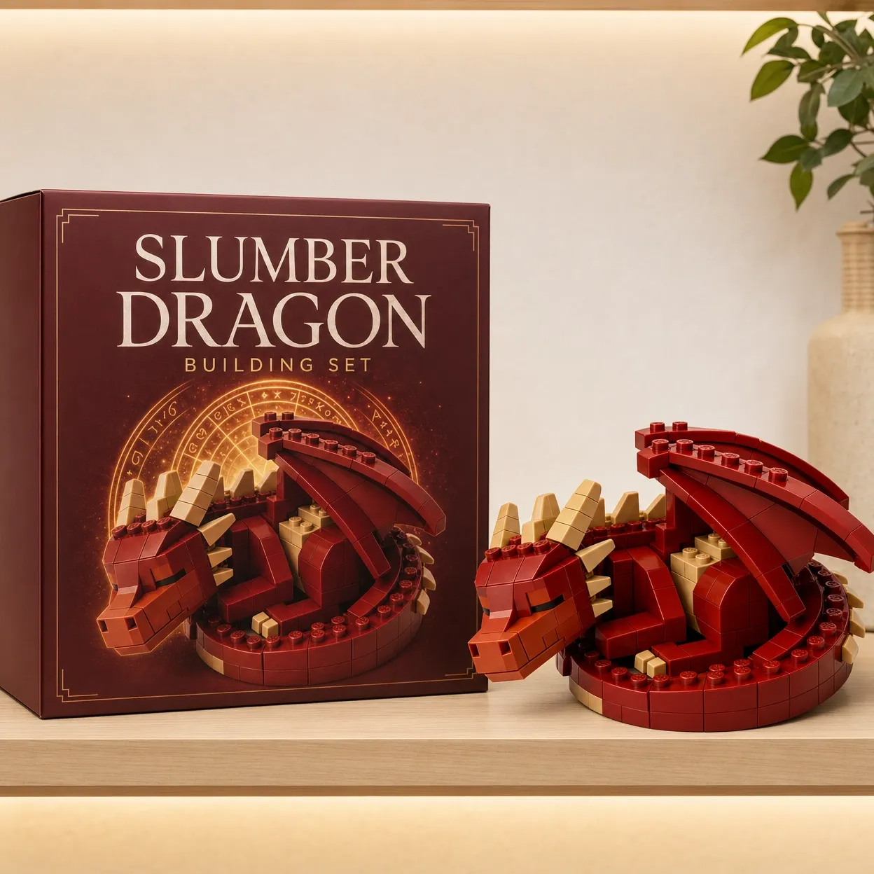 Red Dragon Building Block Set
