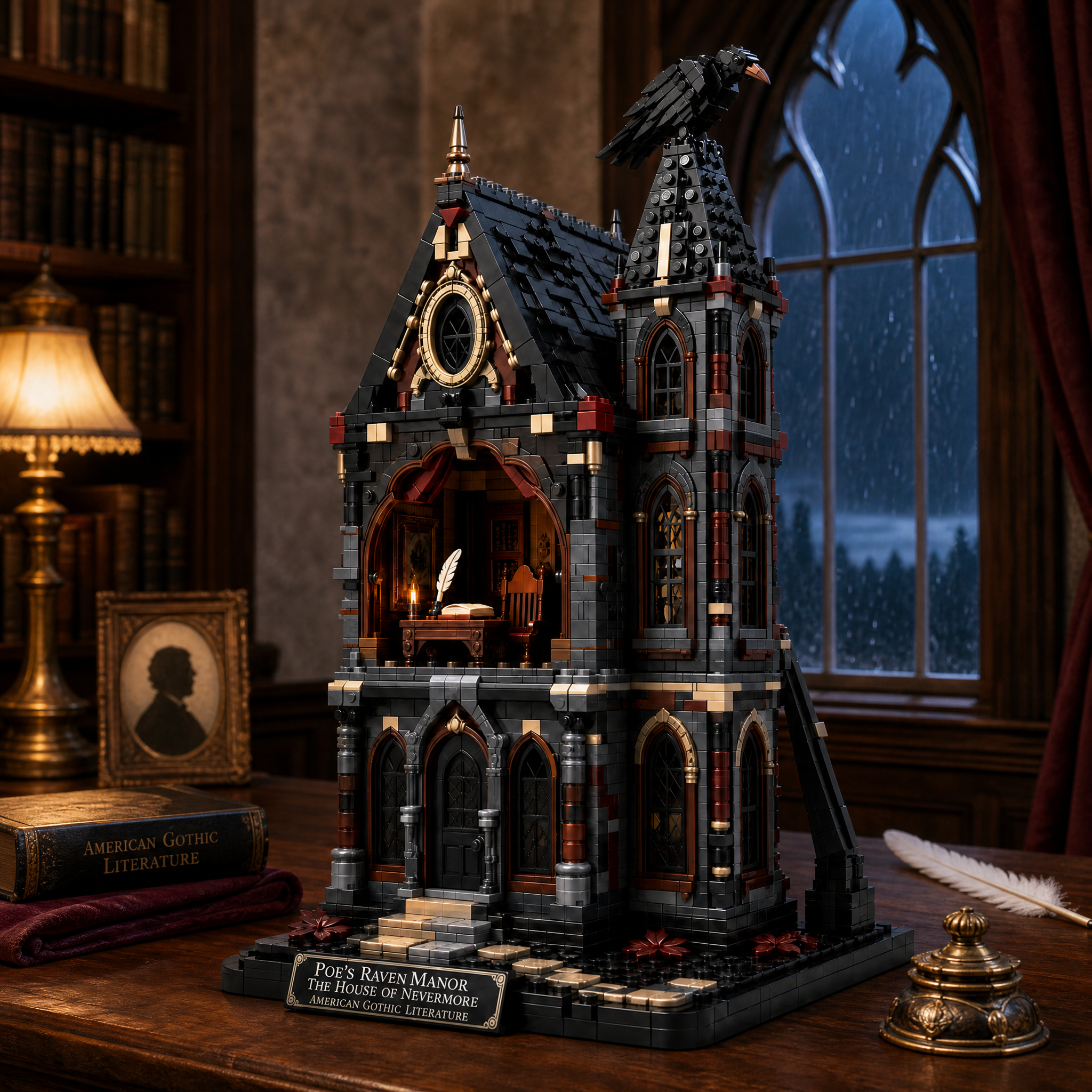 Poe’s Raven Manor — The House of Nevermore Collector Building Set
