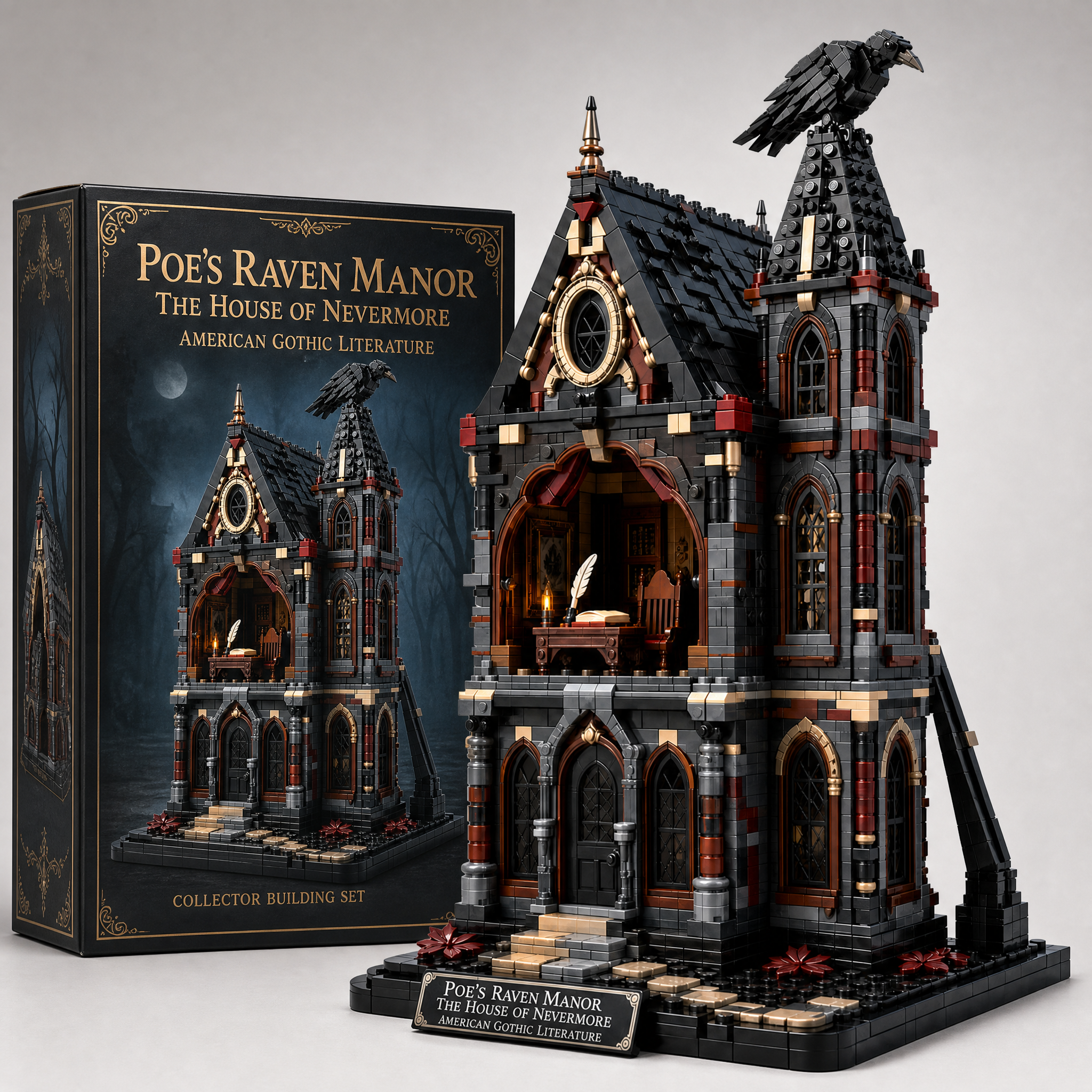 Poe’s Raven Manor — The House of Nevermore Collector Building Set