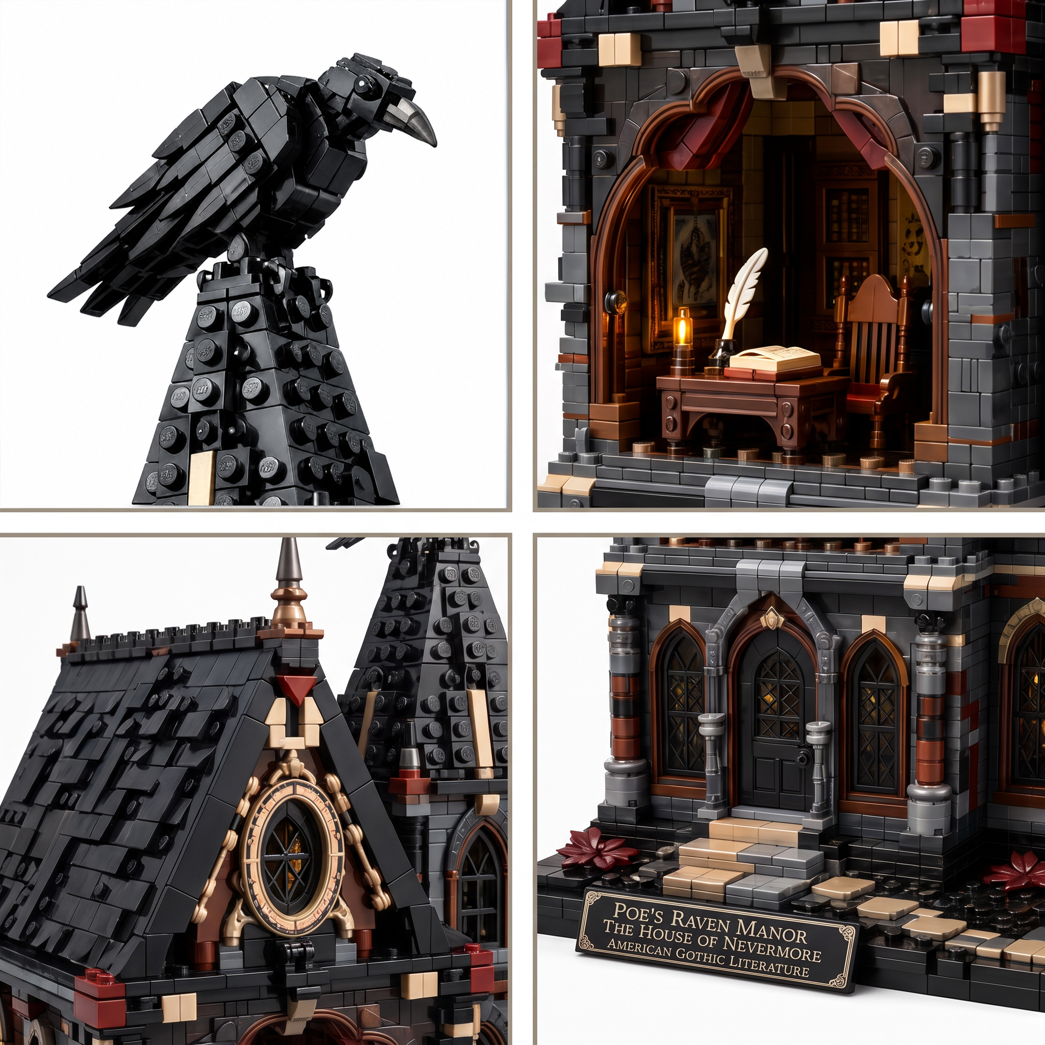 Poe’s Raven Manor — The House of Nevermore Collector Building Set