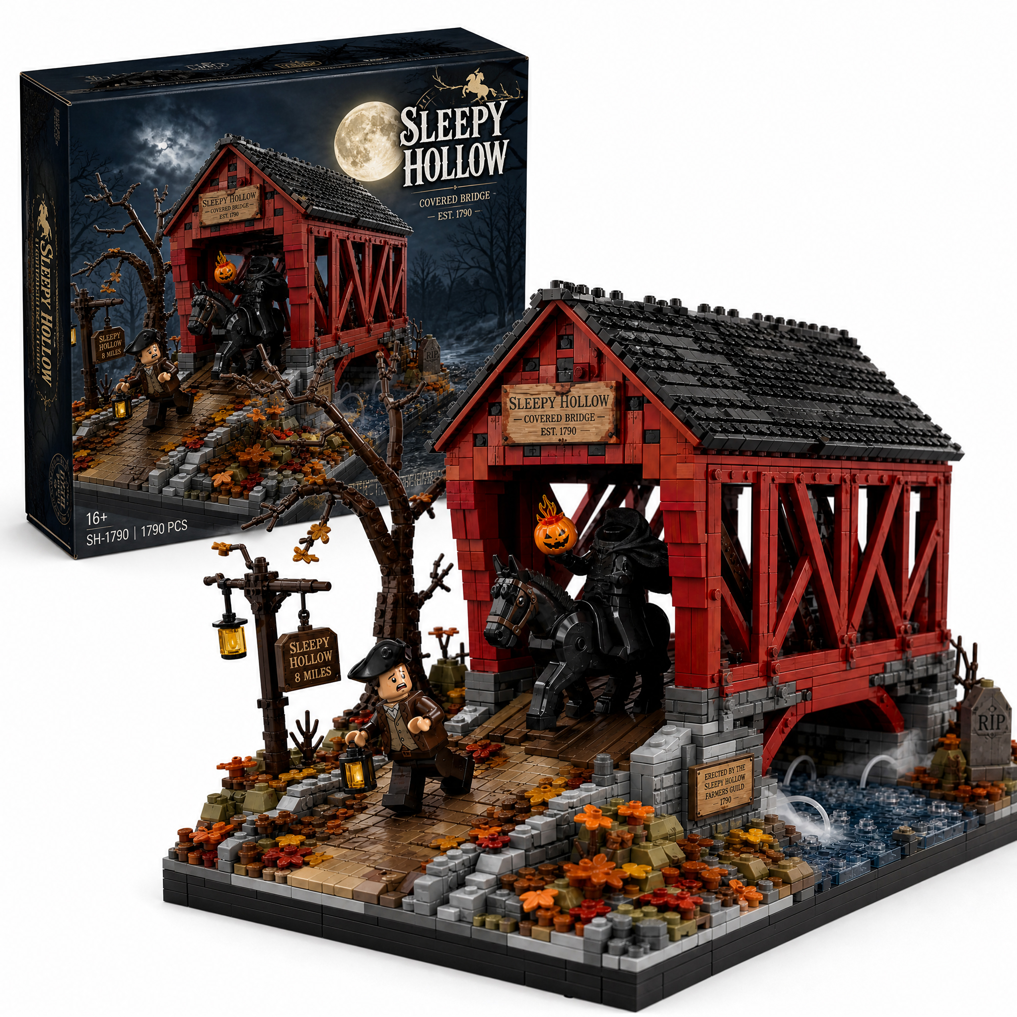 Sleepy Hollow Covered Bridge Collector Building Set