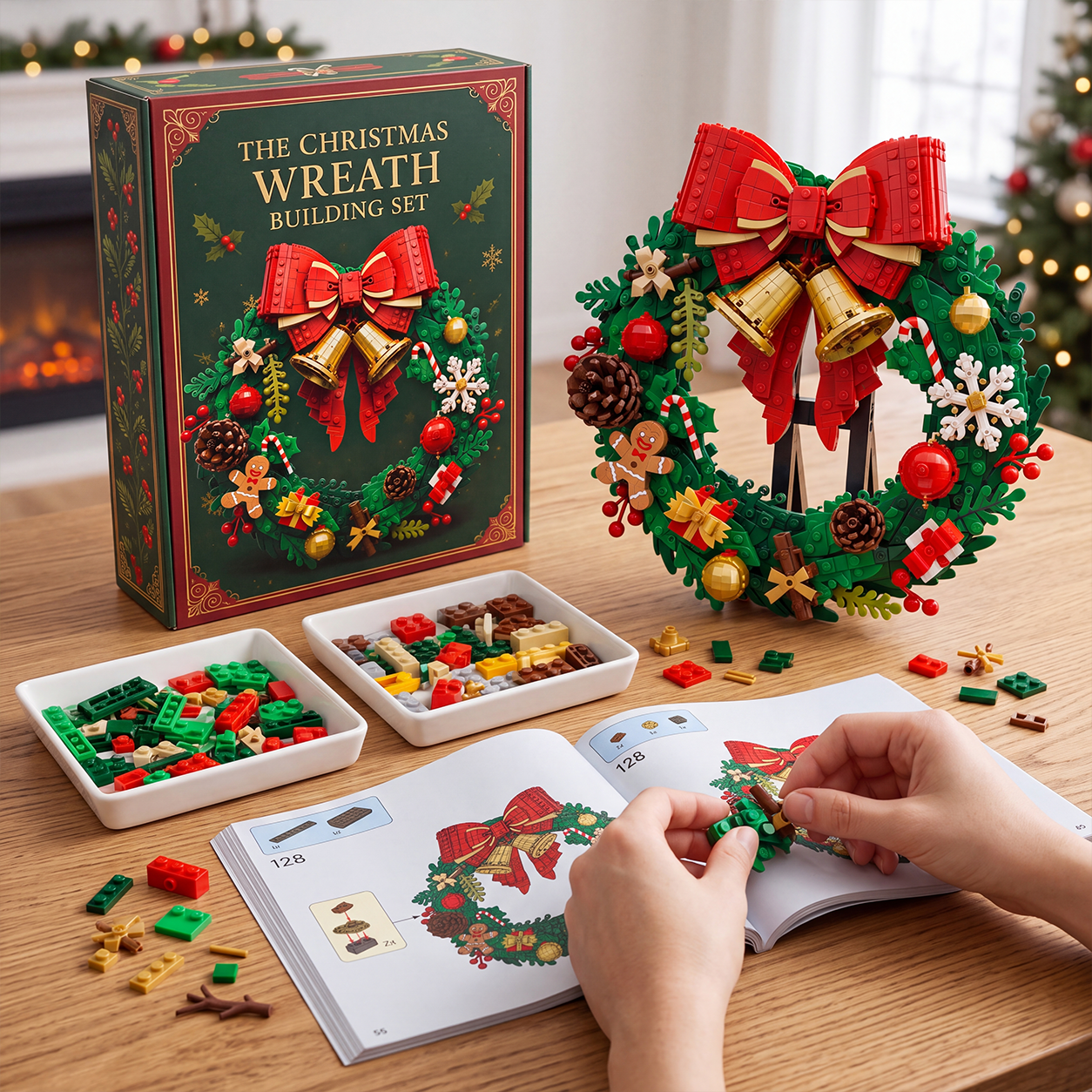 The Christmas Wreath Building Set