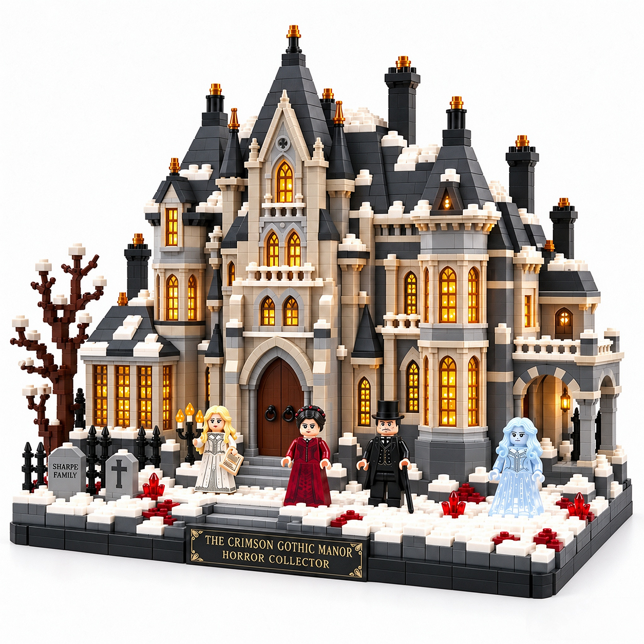 The Crimson Gothic Manor Horror Collector Building Set