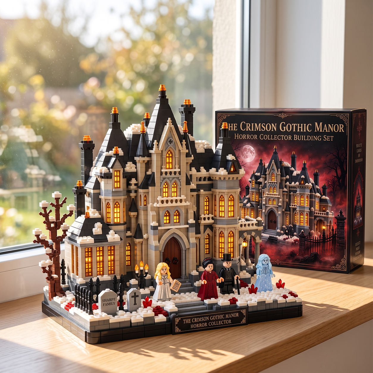 The Crimson Gothic Manor Horror Collector Building Set