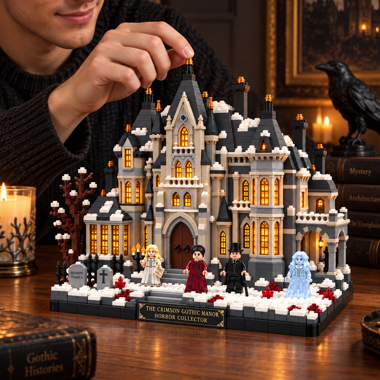 The Crimson Gothic Manor Horror Collector Building Set