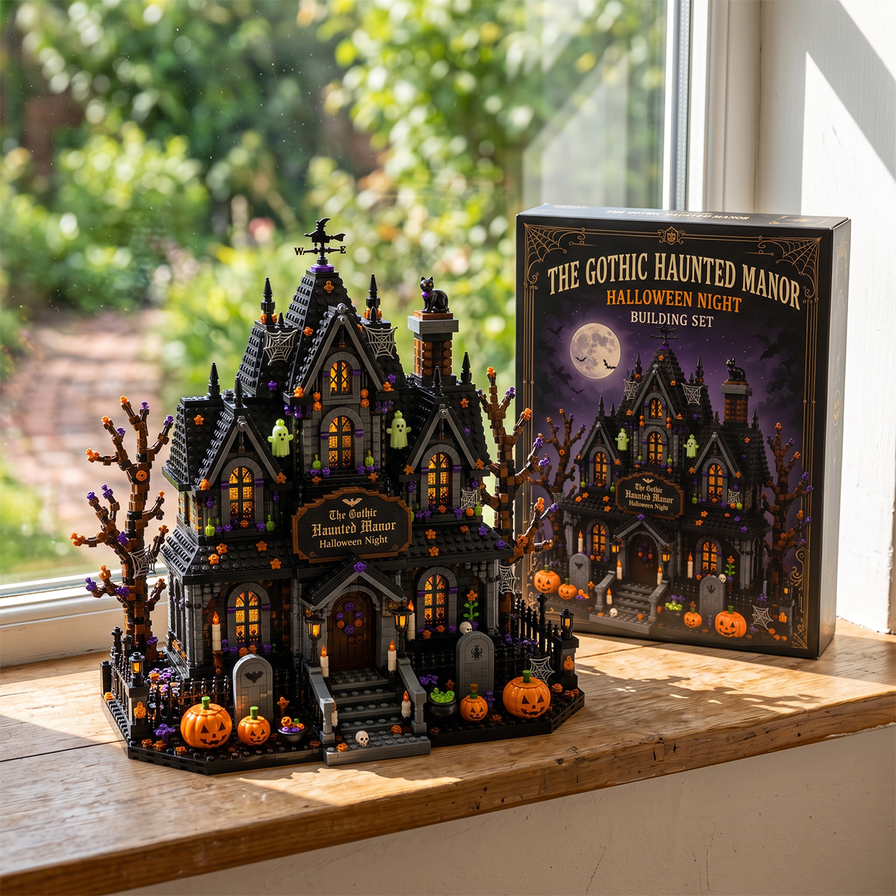 The Gothic Haunted Manor Halloween Night Building Set