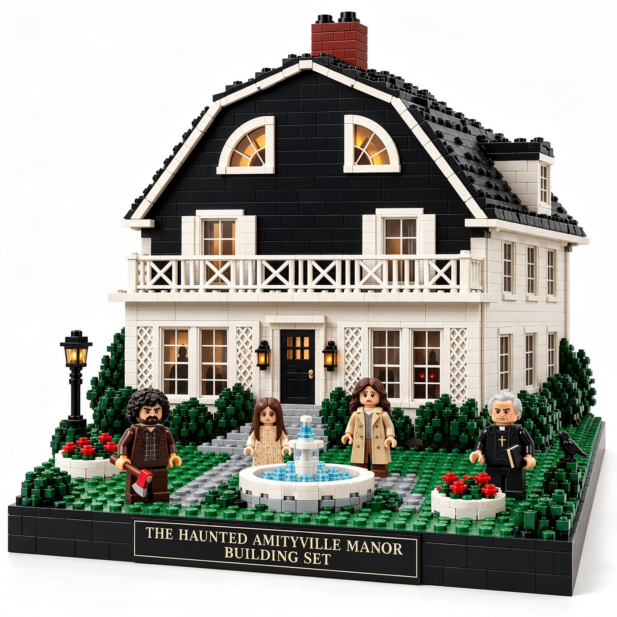 The Haunted Amityville Manor Building Set