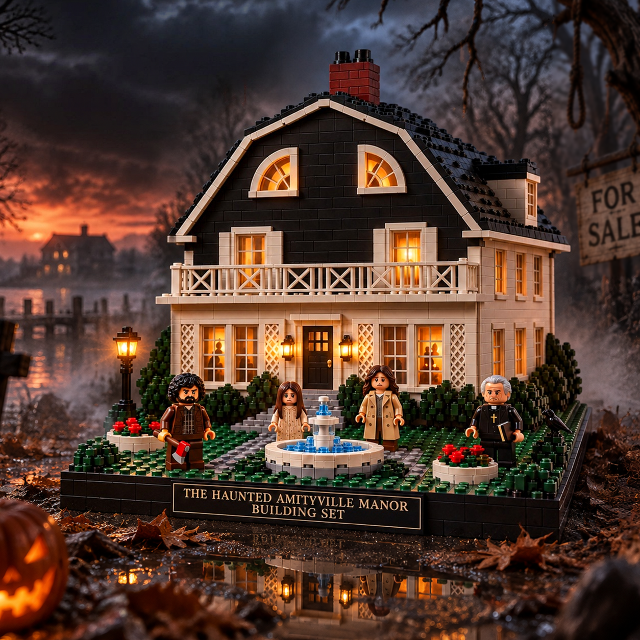 The Haunted Amityville Manor Building Set