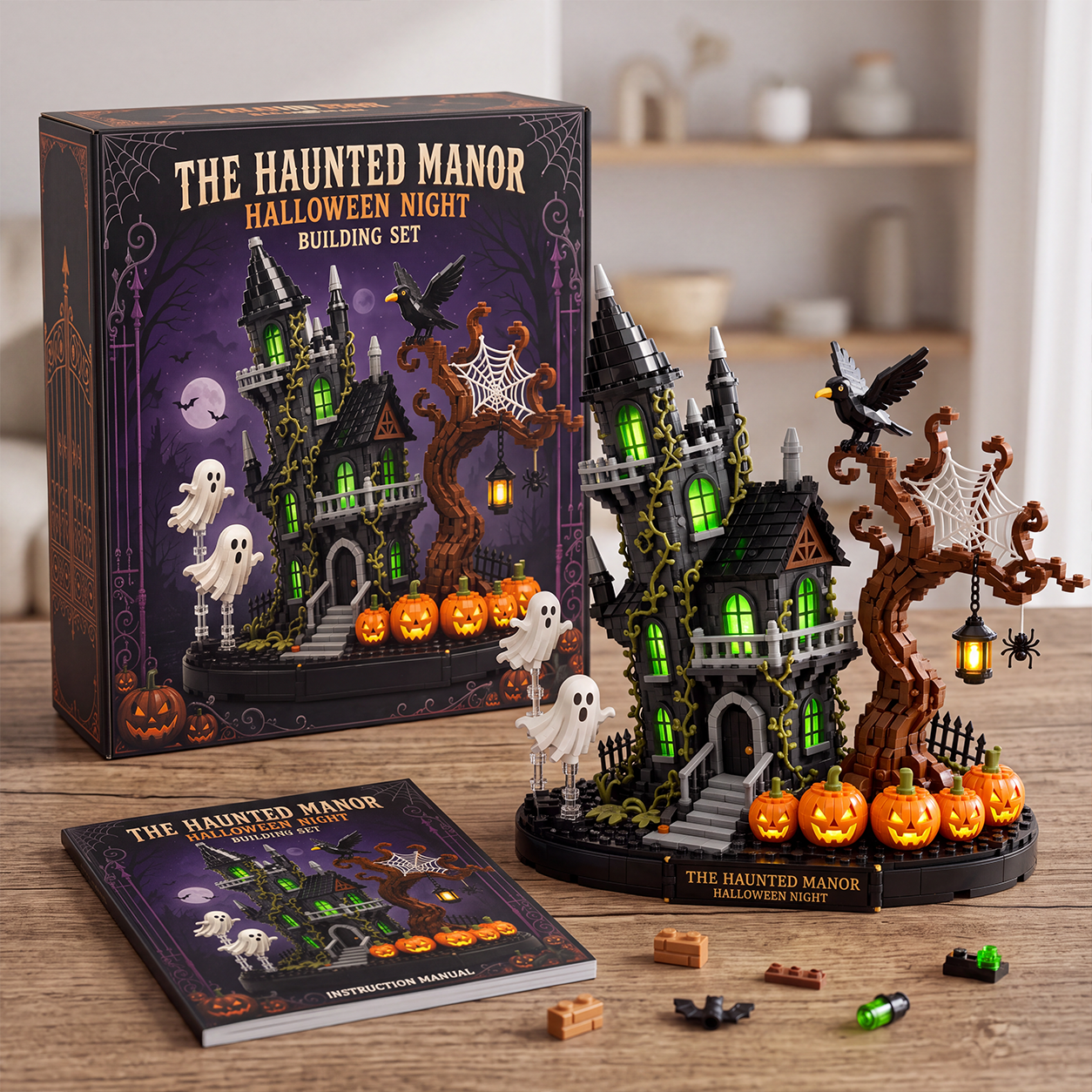 The Haunted Manor Halloween Night Building Set