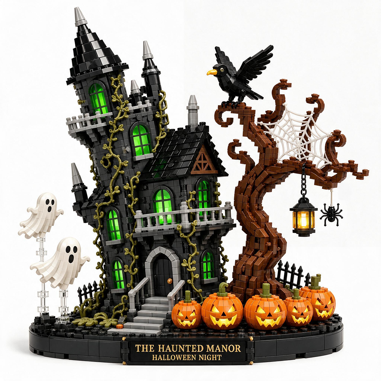 The Haunted Manor Halloween Night Building Set